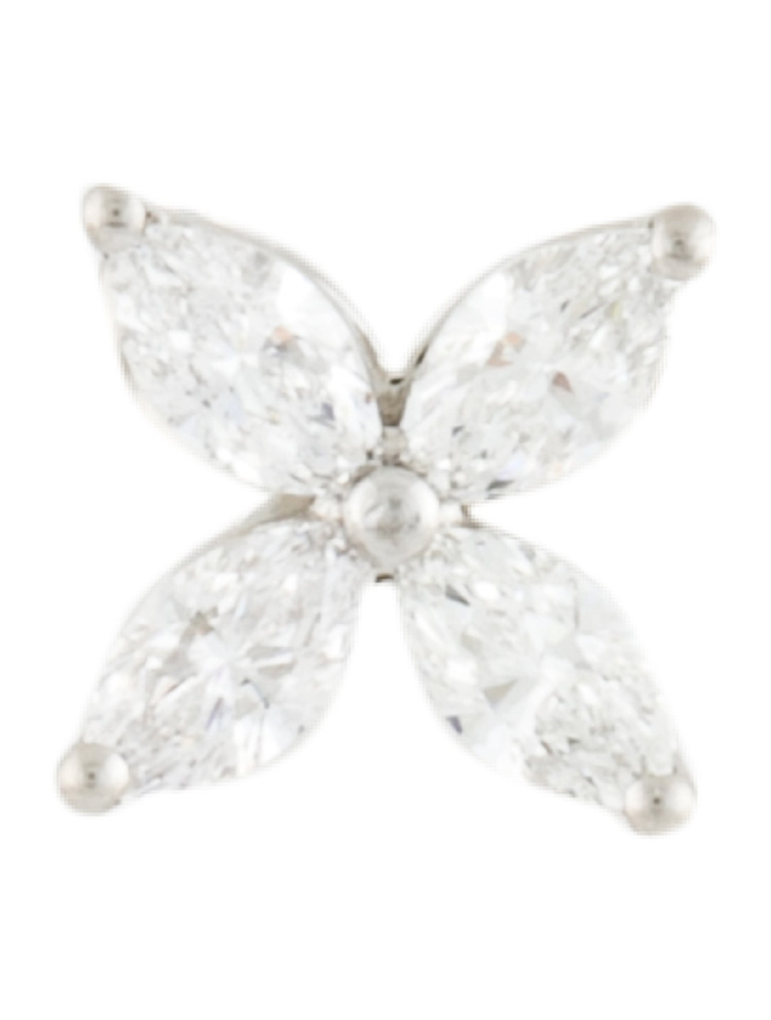 Tiffany & Co. Platinum Diamond Tiffany Victoria® Earring