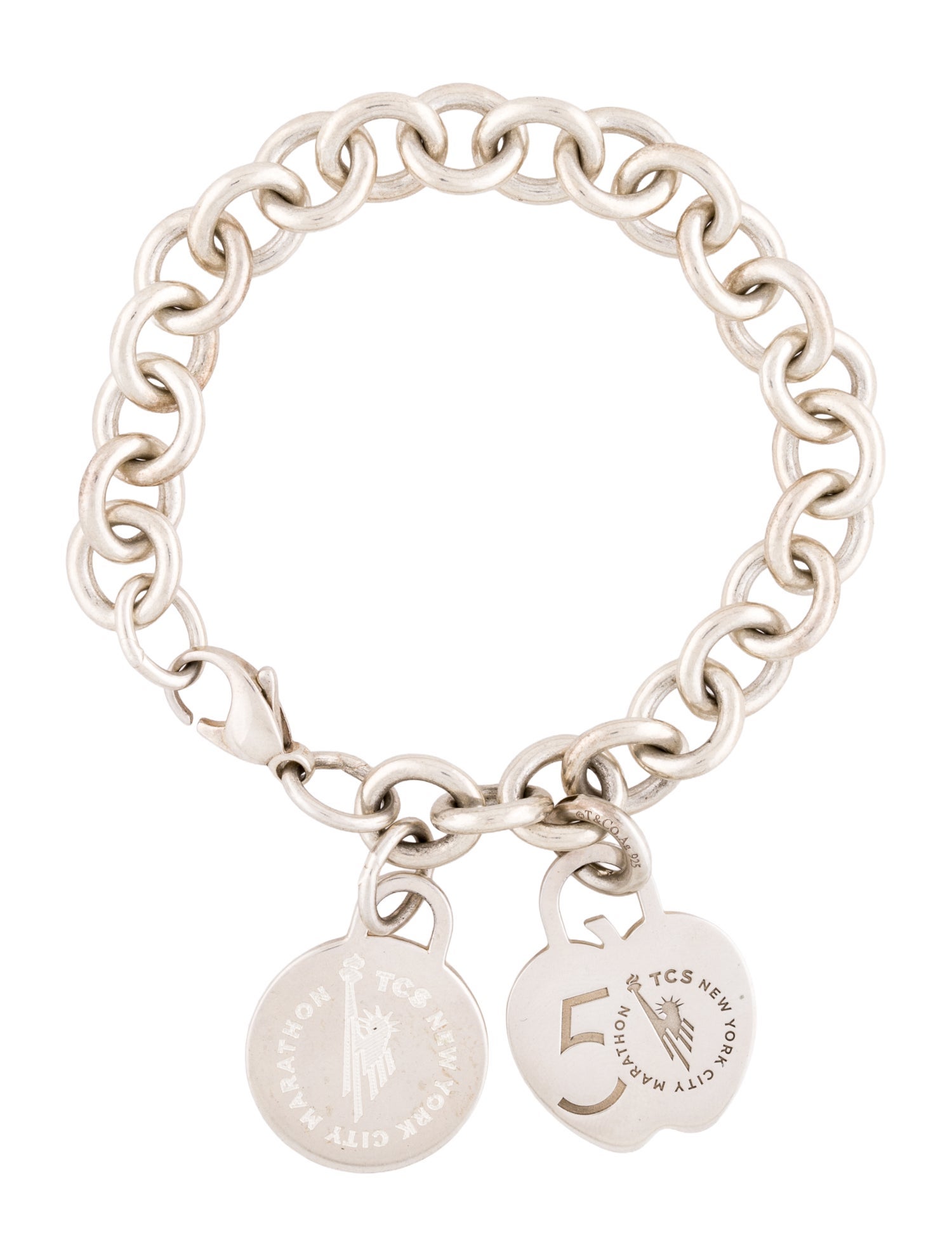 Tiffany & Co. TCS New York City Marathon Apple Charm Bracelet