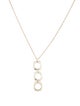Tiffany & Co. Square Cushion Triple Drop Pendant Necklace