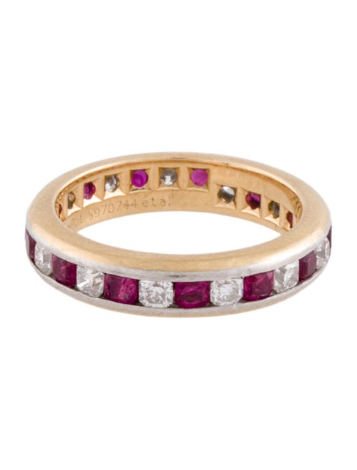 Tiffany & Co. 18K Ruby & Diamond Lucida Eternity Band