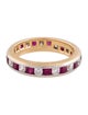 Tiffany & Co. 18K Ruby & Diamond Lucida Eternity Band