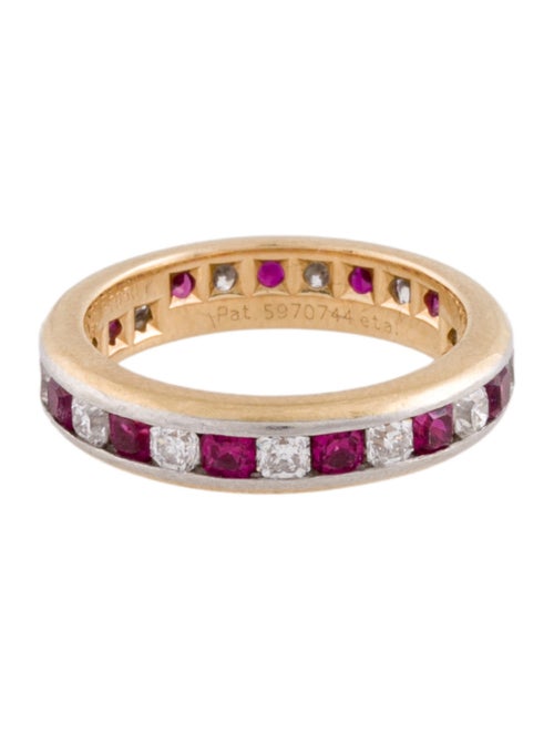 Tiffany & Co. 18K Ruby & Diamond Lucida Eternity Band