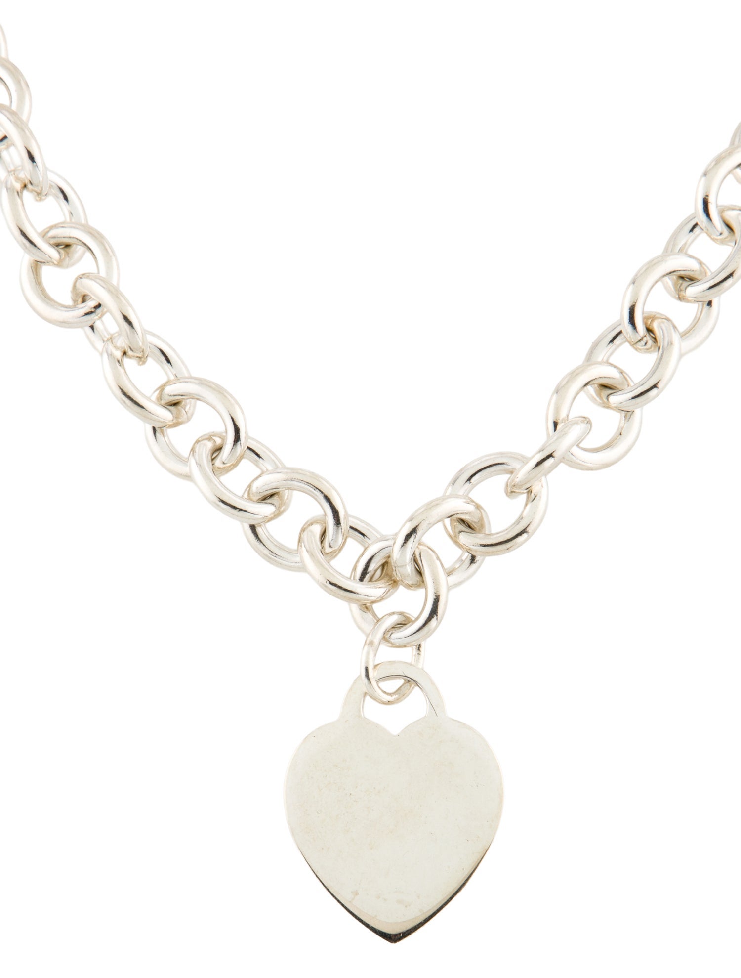 Tiffany & Co. Heart Tag Chain Link Necklace