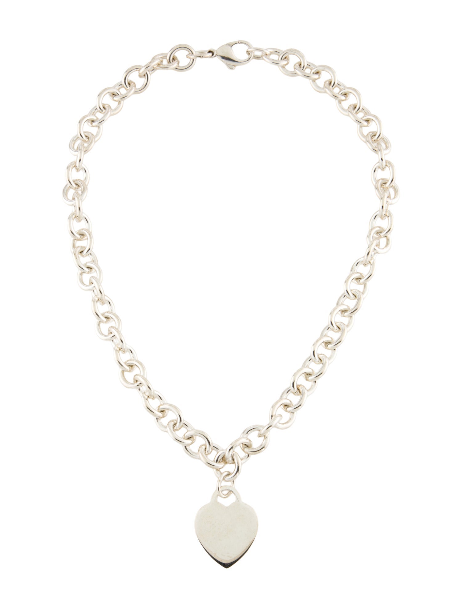 Tiffany & Co. Heart Tag Chain Link Necklace