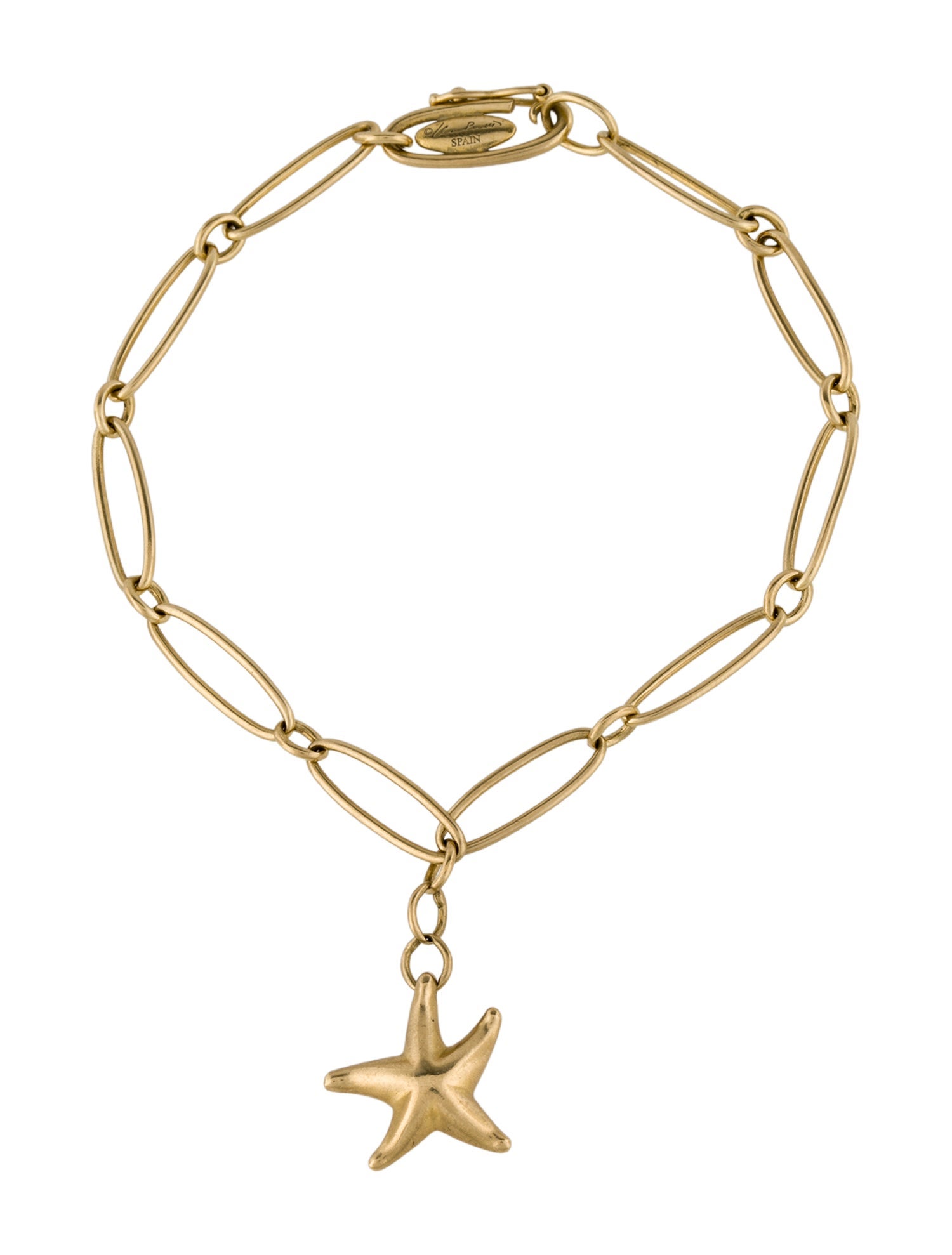 Tiffany & Co. 18K Starfish Charm Bracelet