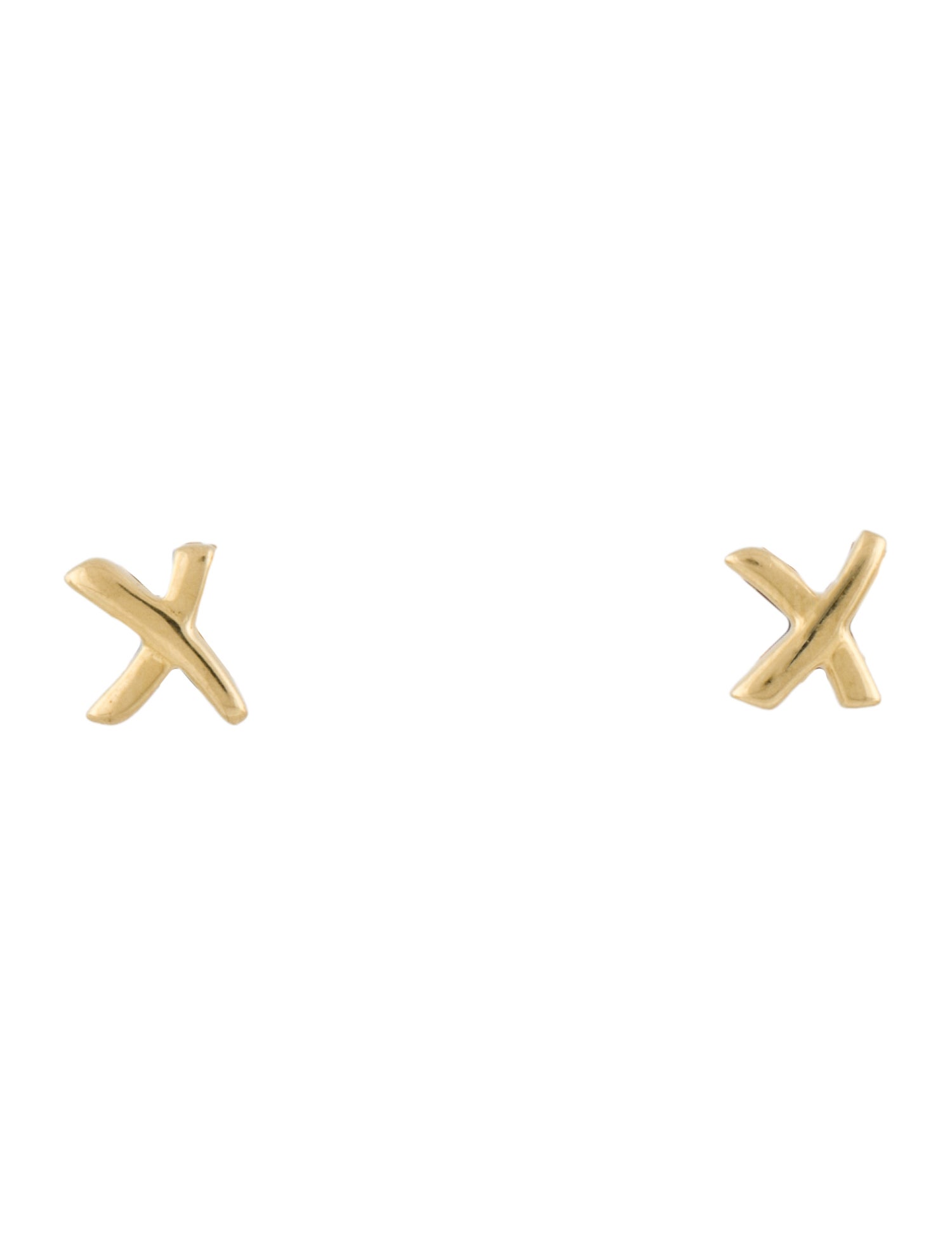 Tiffany & Co. 18K Paloma's Graffiti Mini X Stud Earrings