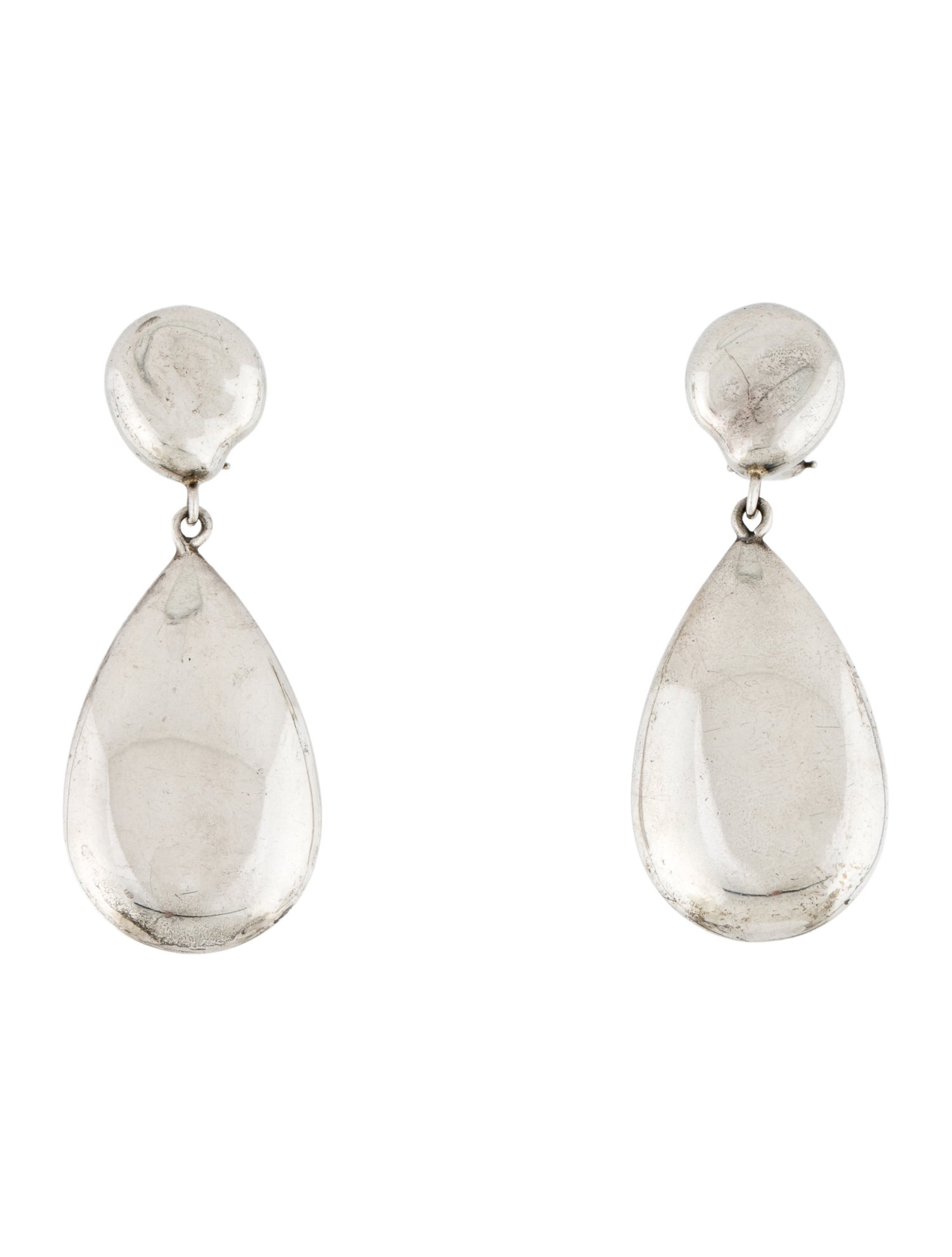 Tiffany & Co. Vintage Tear Drop Clip-On Earrings