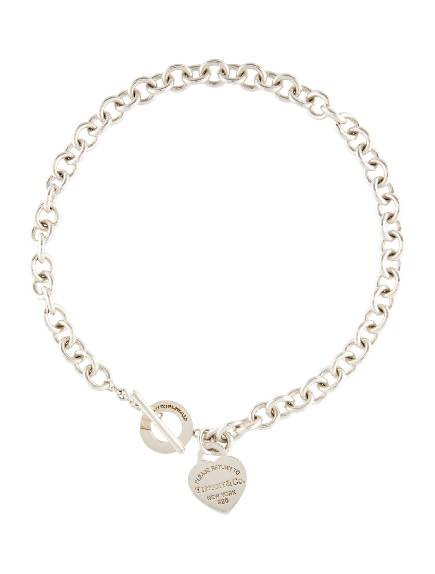 Tiffany & Co. Heart Tag Toggle Pendant Necklace