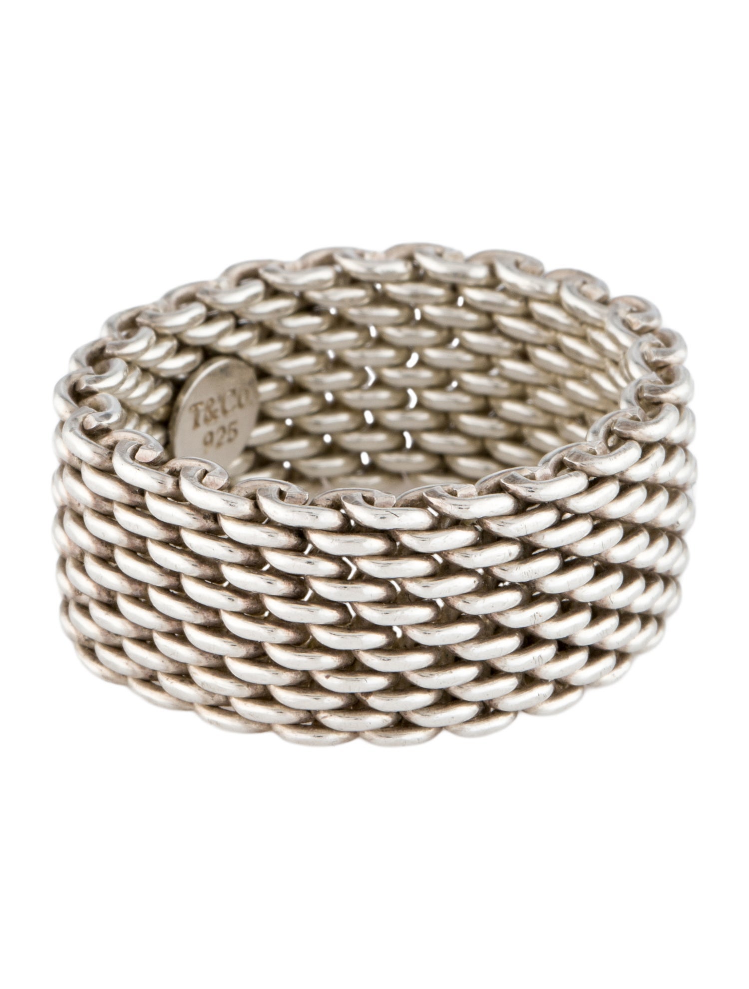 Tiffany & Co. Somerset Mesh Band Ring