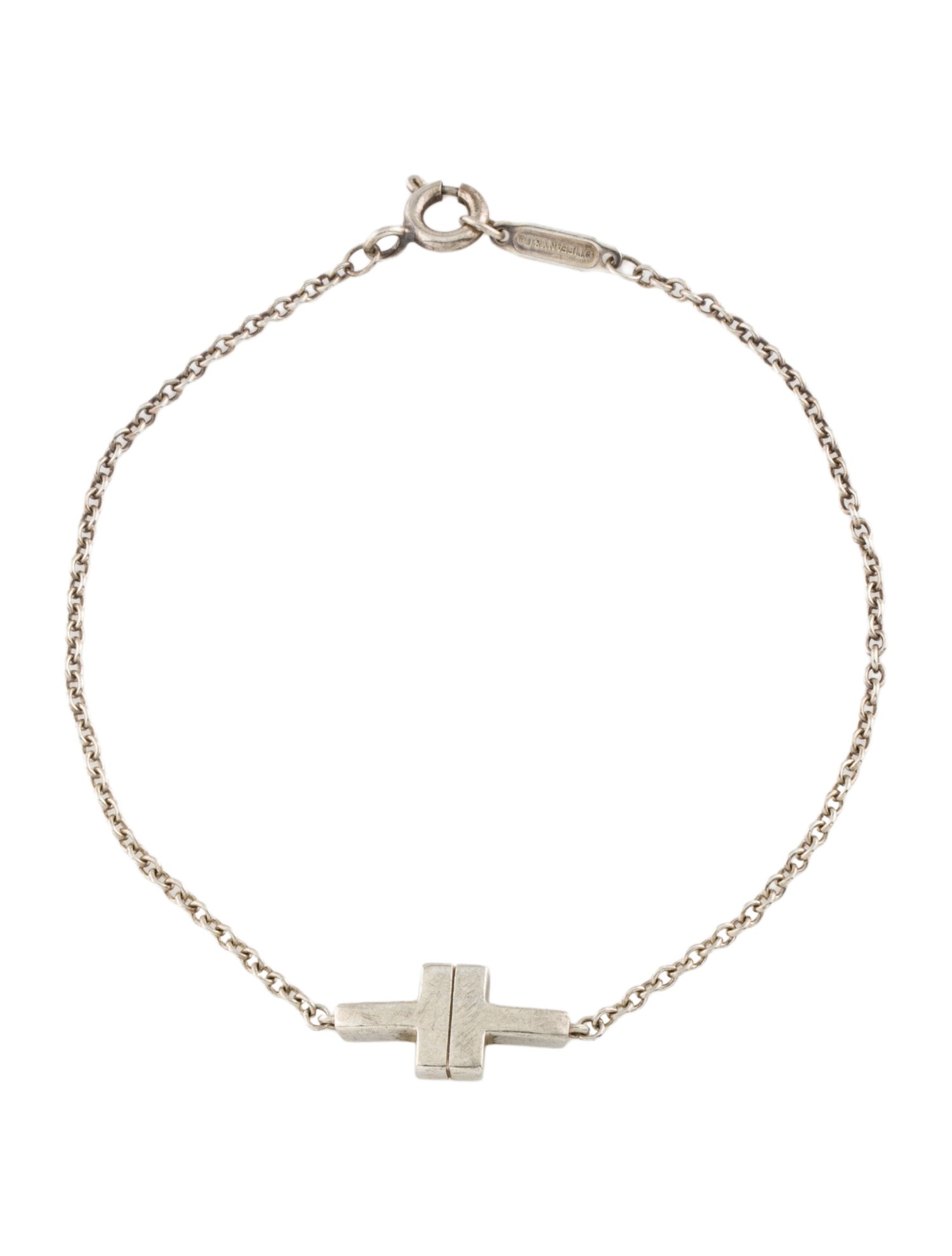 Tiffany & Co. T Two Single Chain Bracelet