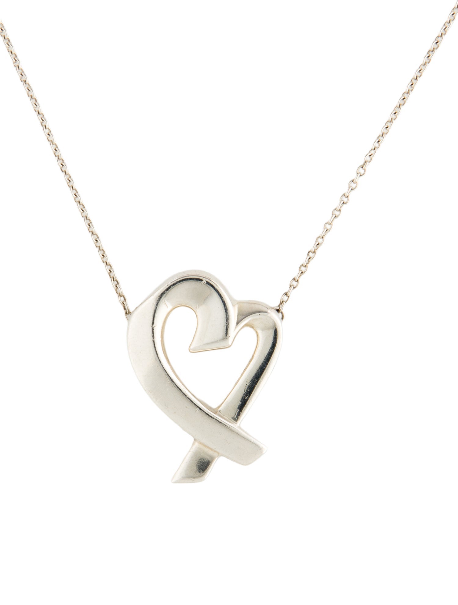 Tiffany & Co. Vintage Loving Heart Pendant Necklace
