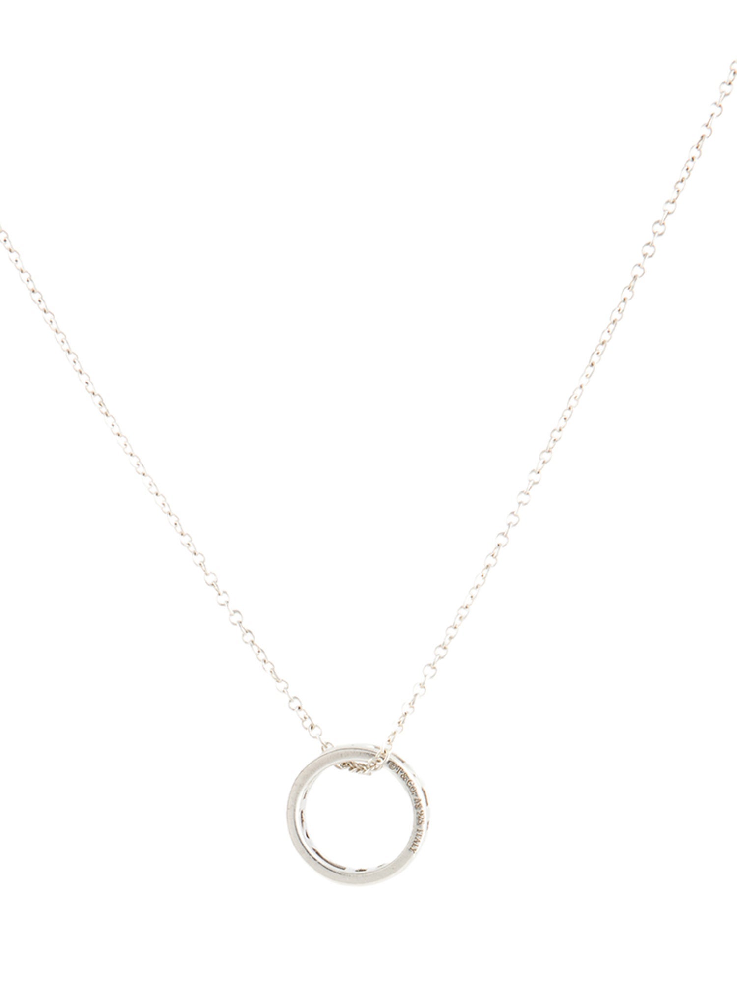 Tiffany & Co. Atlas Open Pendant Necklace