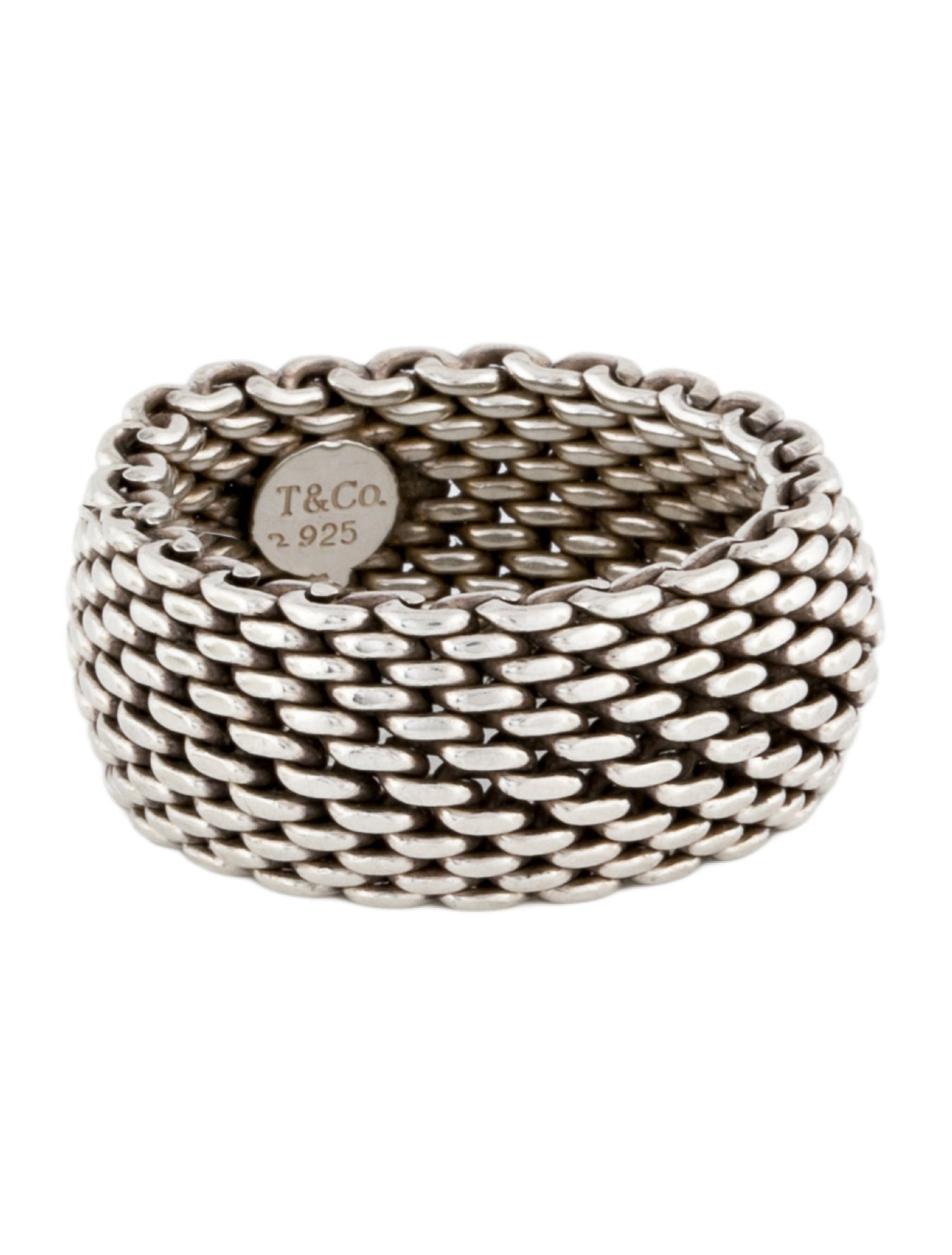 Tiffany & Co. Somerset Mesh Band Ring