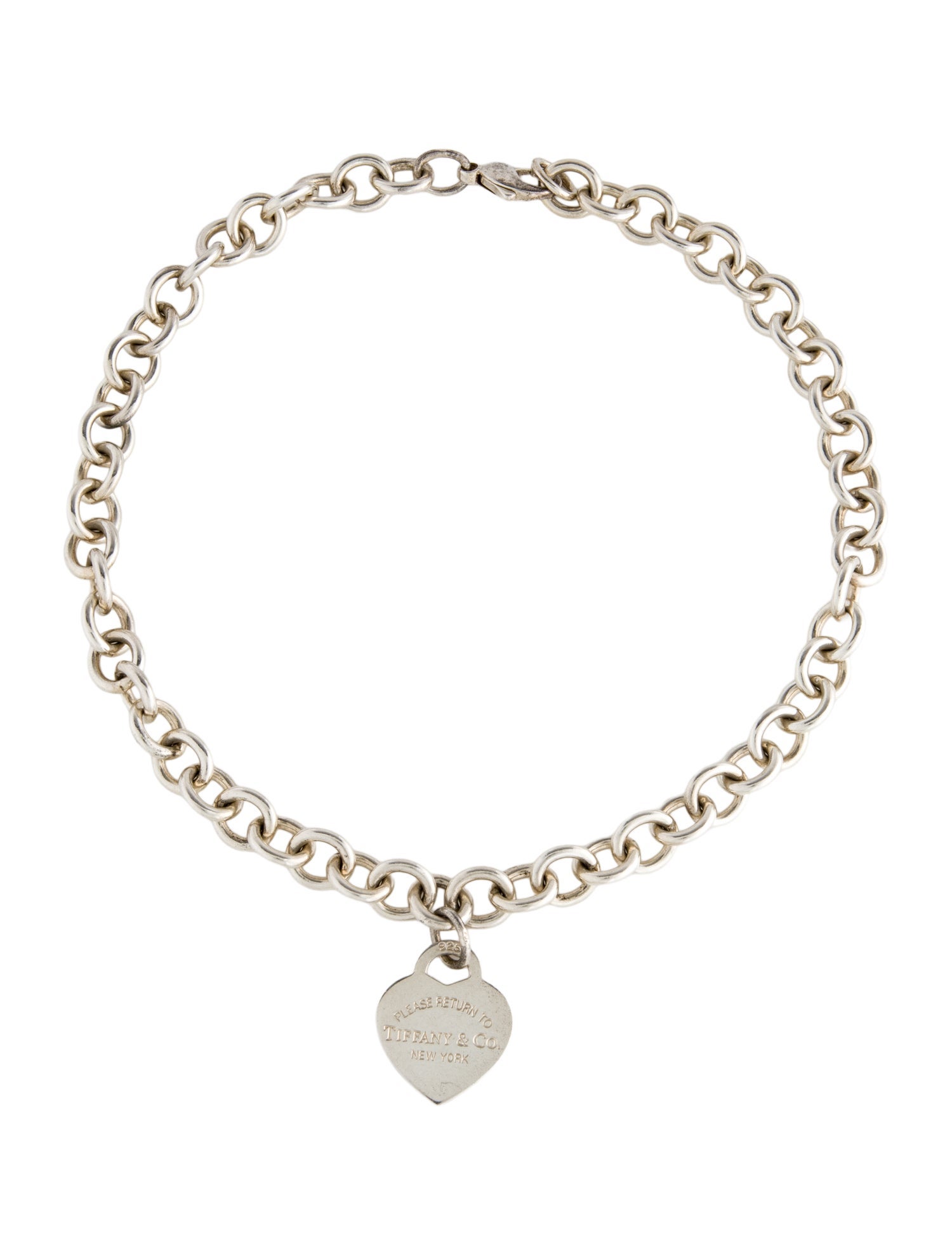 Tiffany & Co. Heart Tag Chain Link Necklace