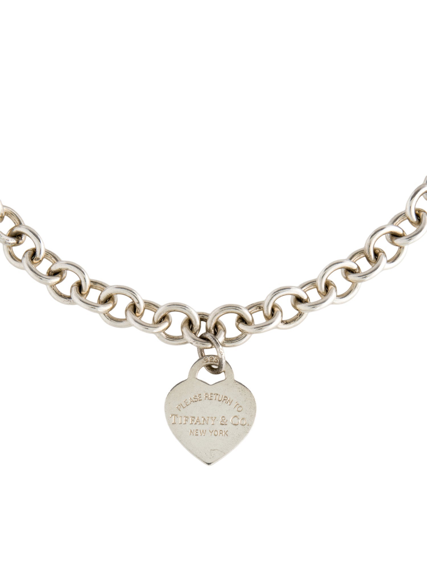Tiffany & Co. Heart Tag Chain Link Necklace