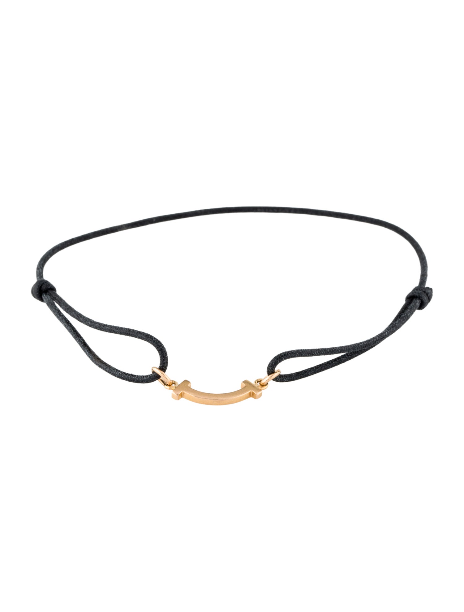 Tiffany & Co. 18K T Smile Bracelet