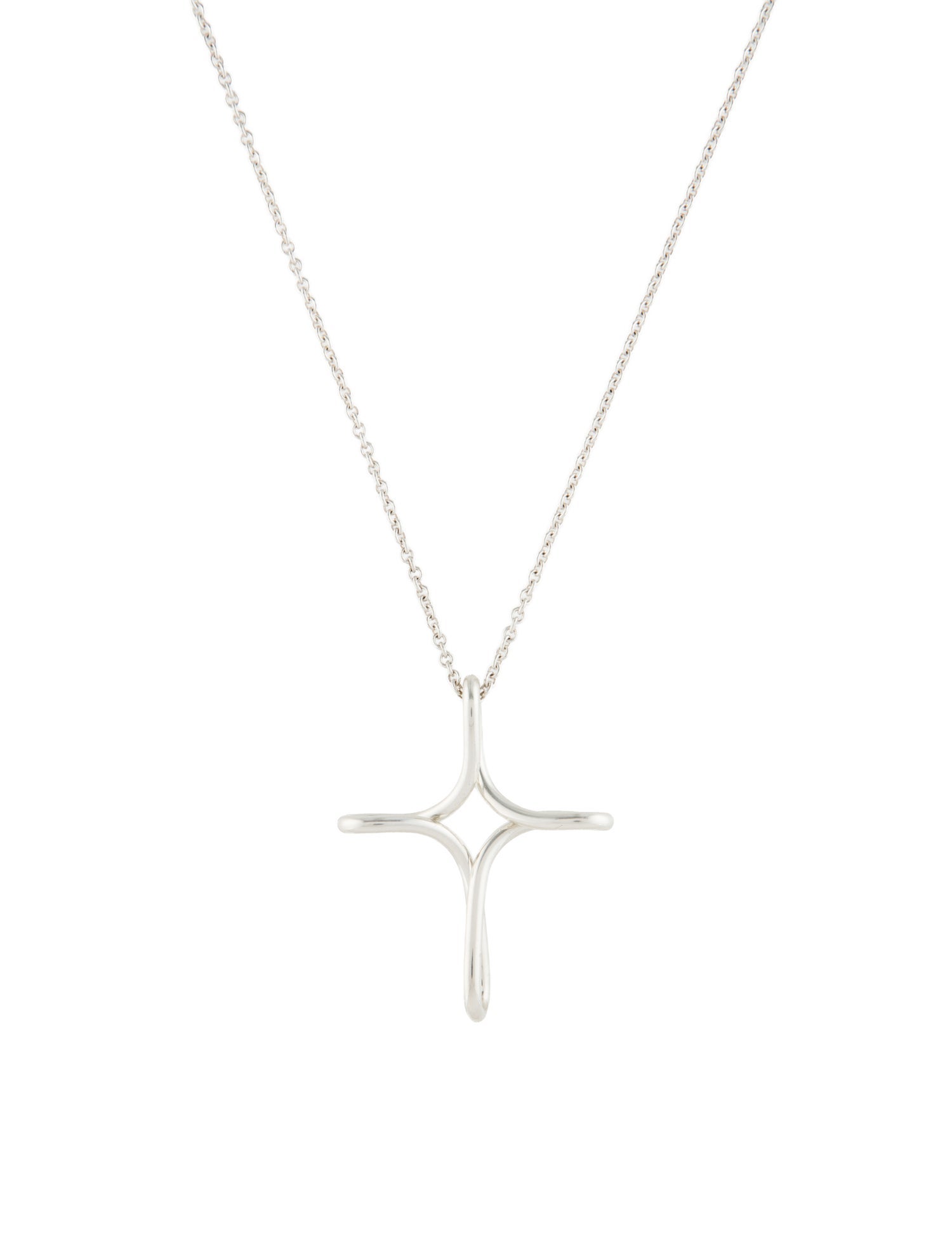Tiffany & Co. Infinity Cross Pendant Necklace