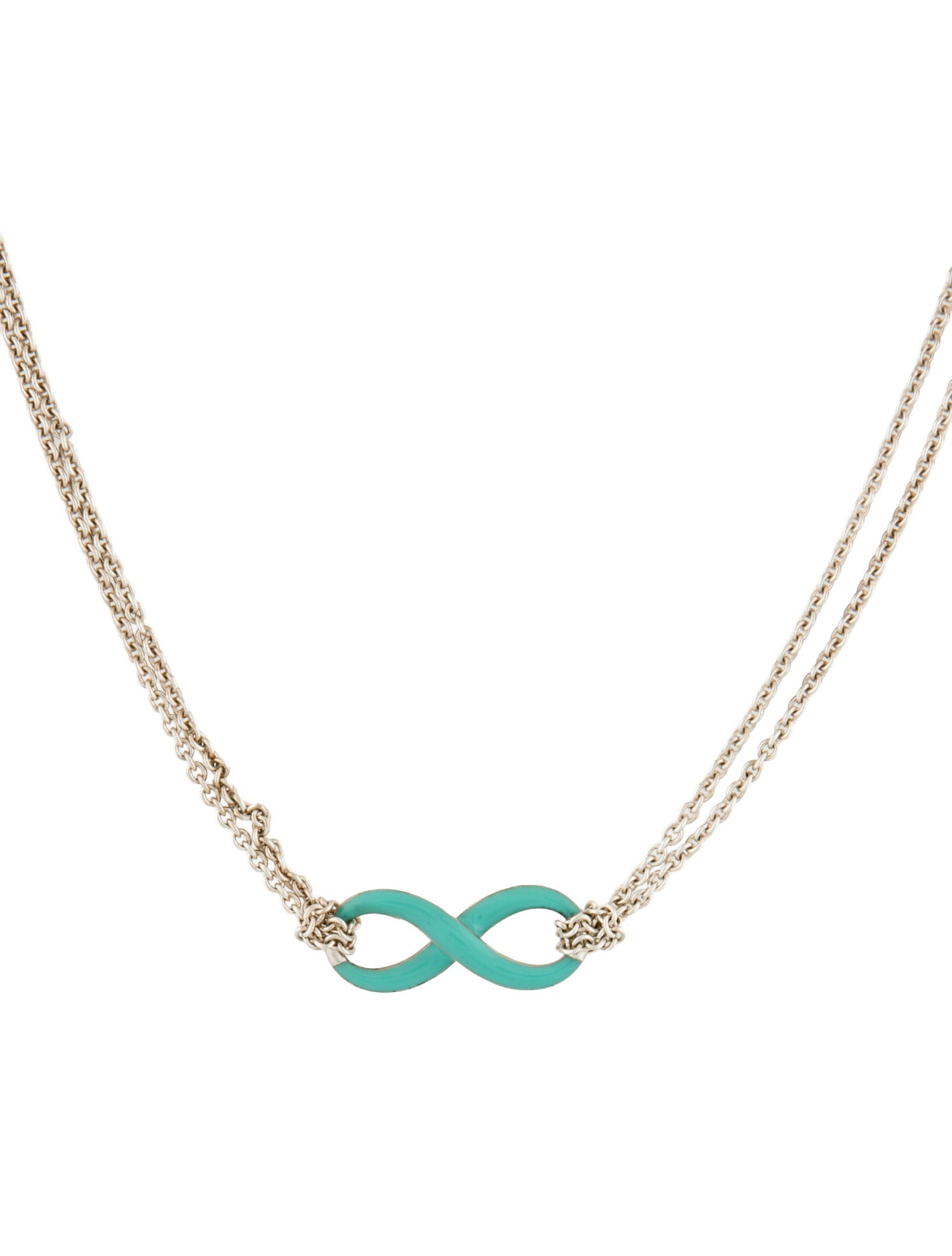 Tiffany & Co. Enamel Infinity Necklace