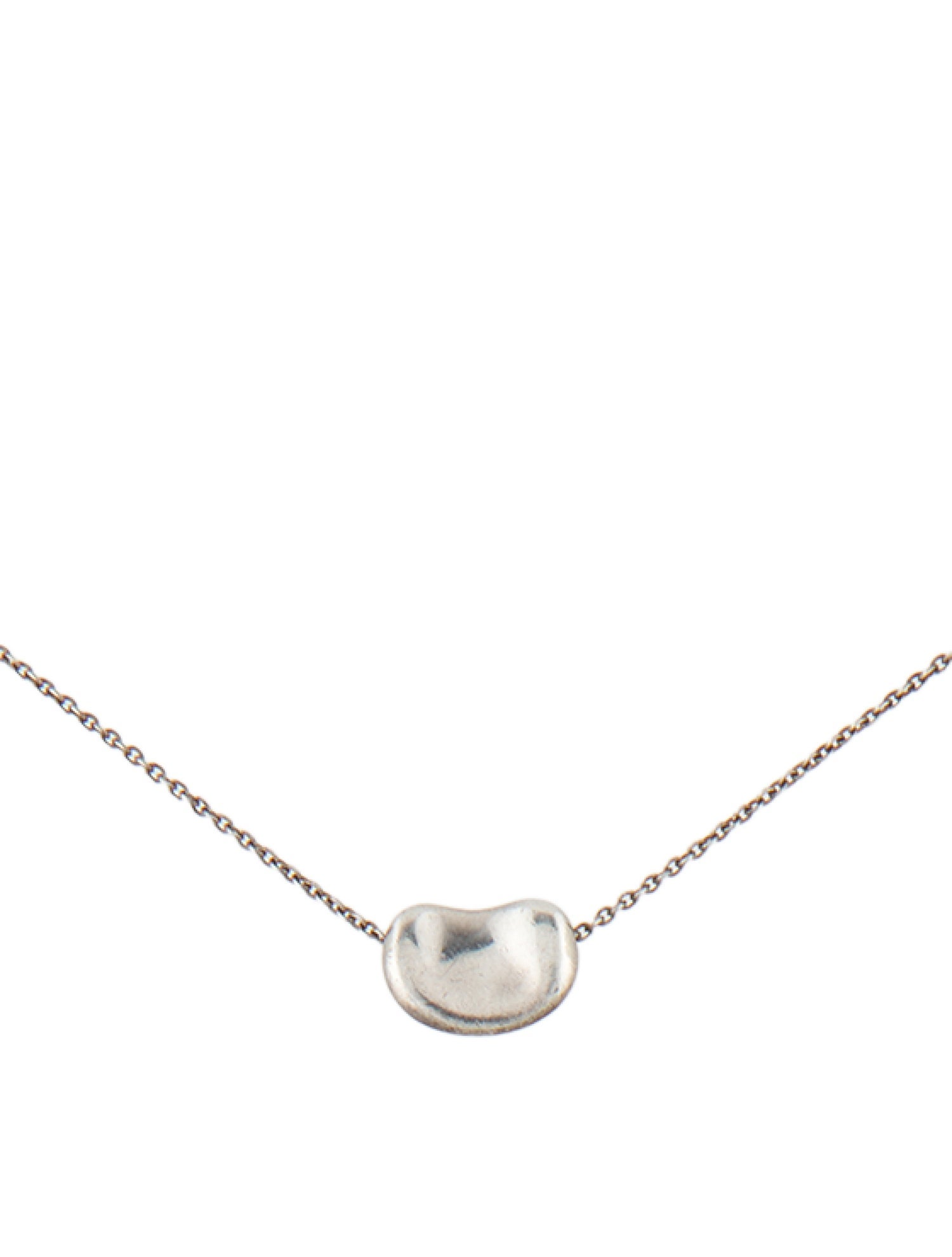 Tiffany & Co. Vintage Bean Design Pendant Necklace