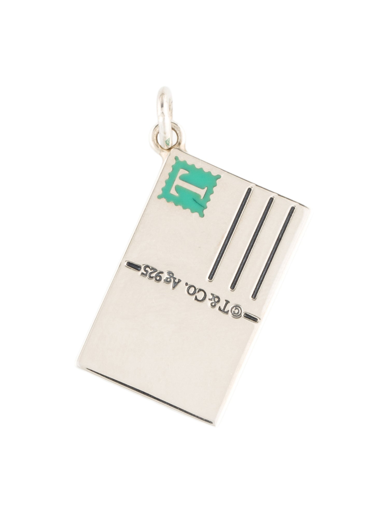 Tiffany & Co. Enamel "Greetings From London" Postcard Charm