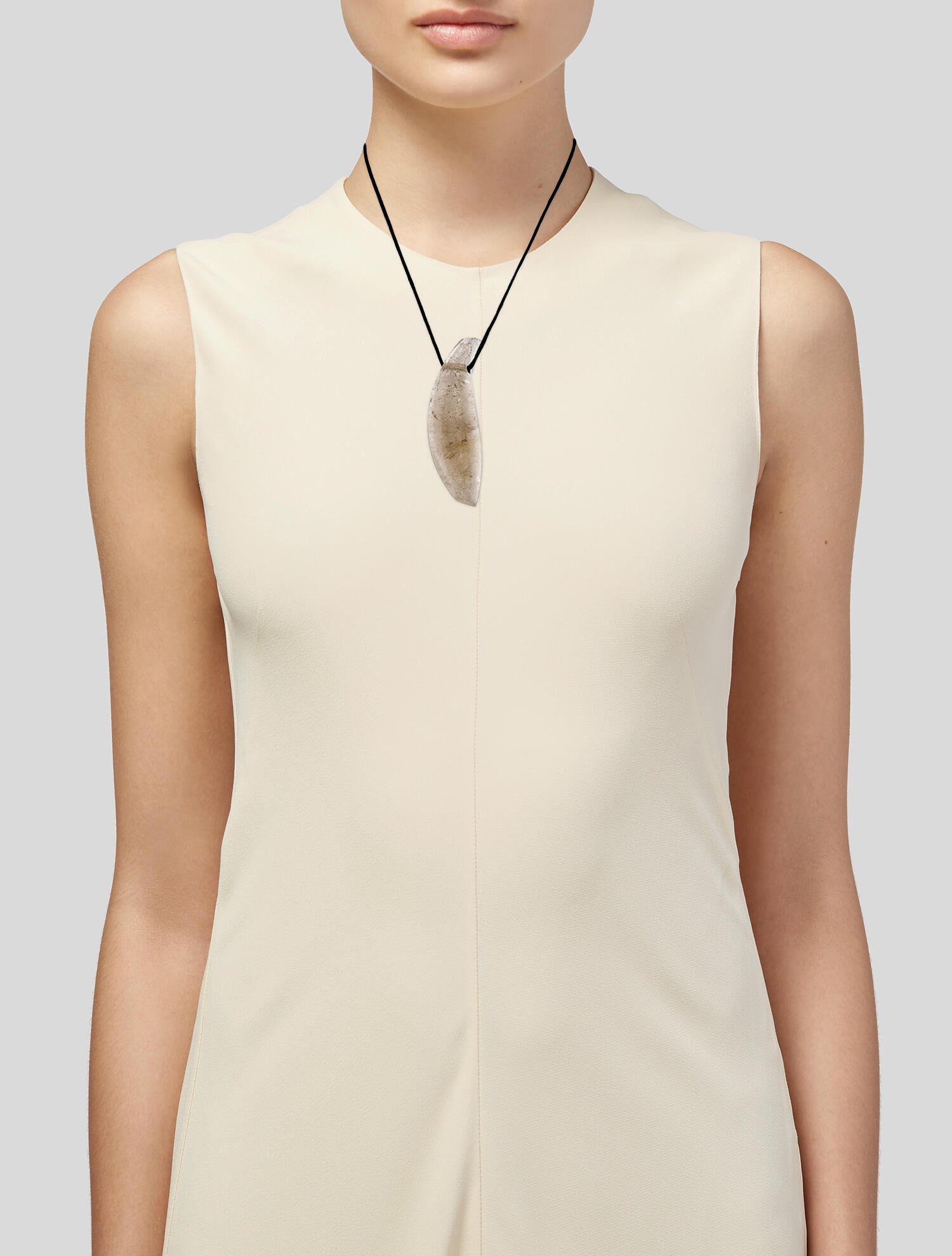 Tiffany & Co. Rutilated Quartz Fish Pendant Necklace