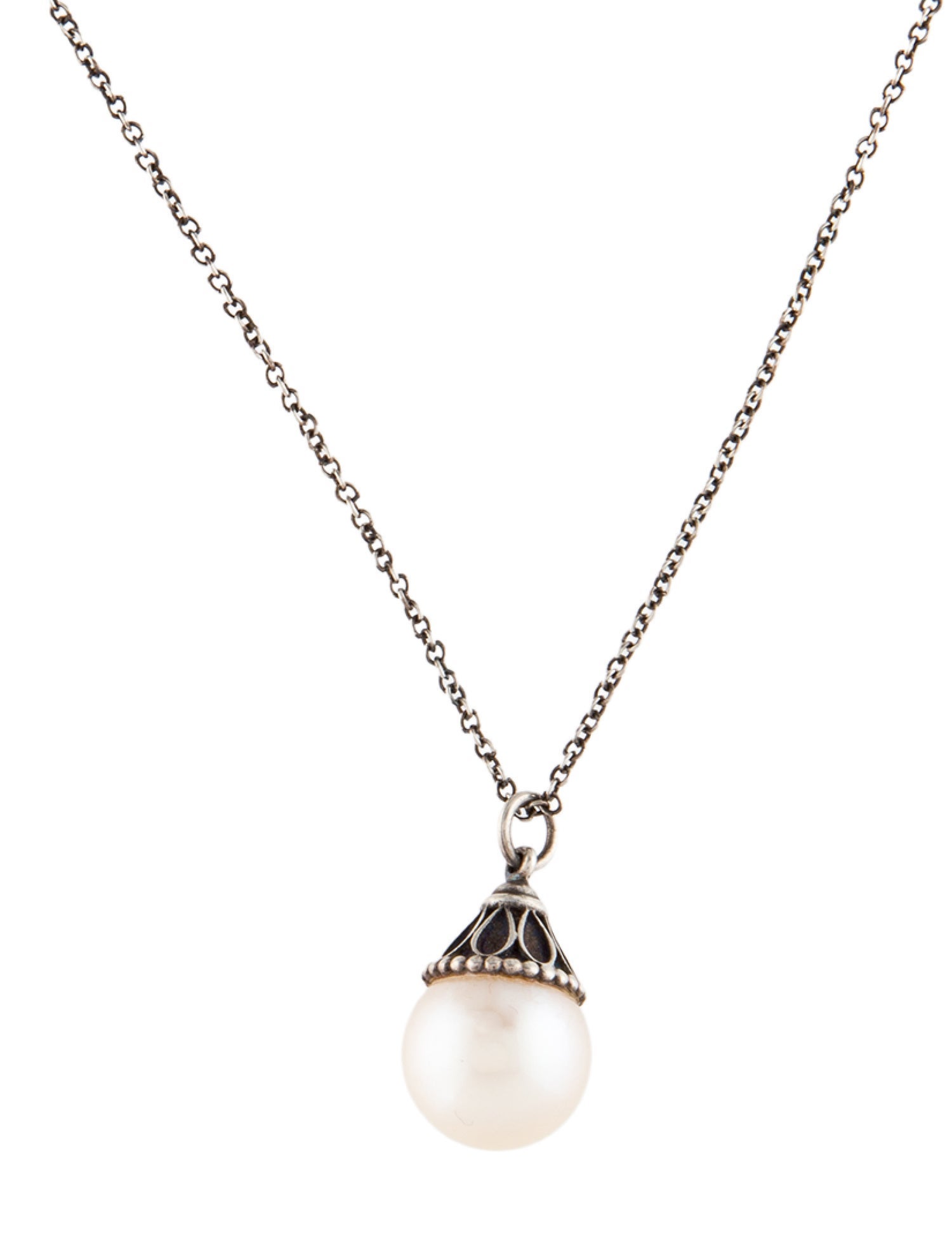 Tiffany & Co. Pearl Ziegfeld Pendant Necklace