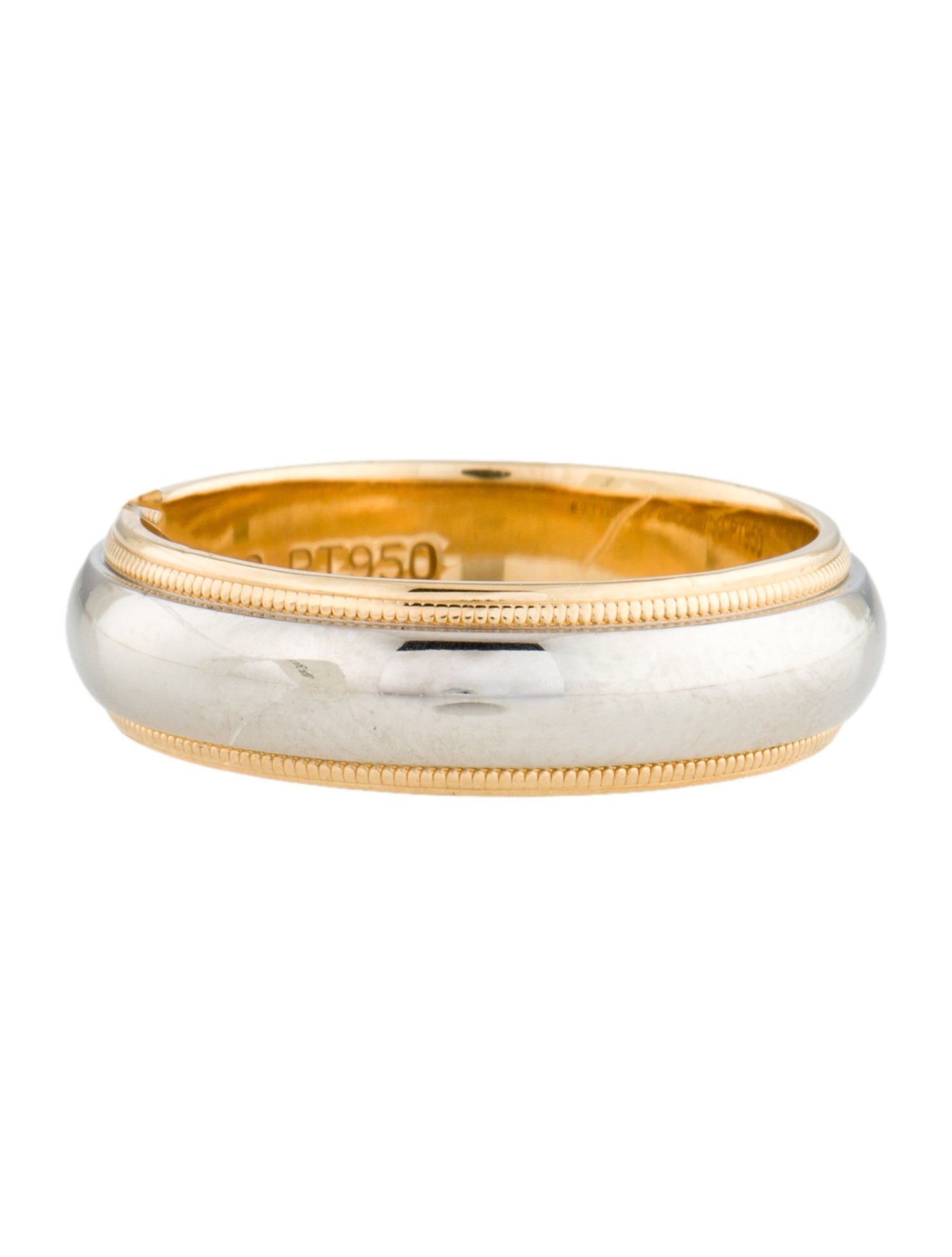 Tiffany & Co. Together Two-Tone Milgrain Band Ring