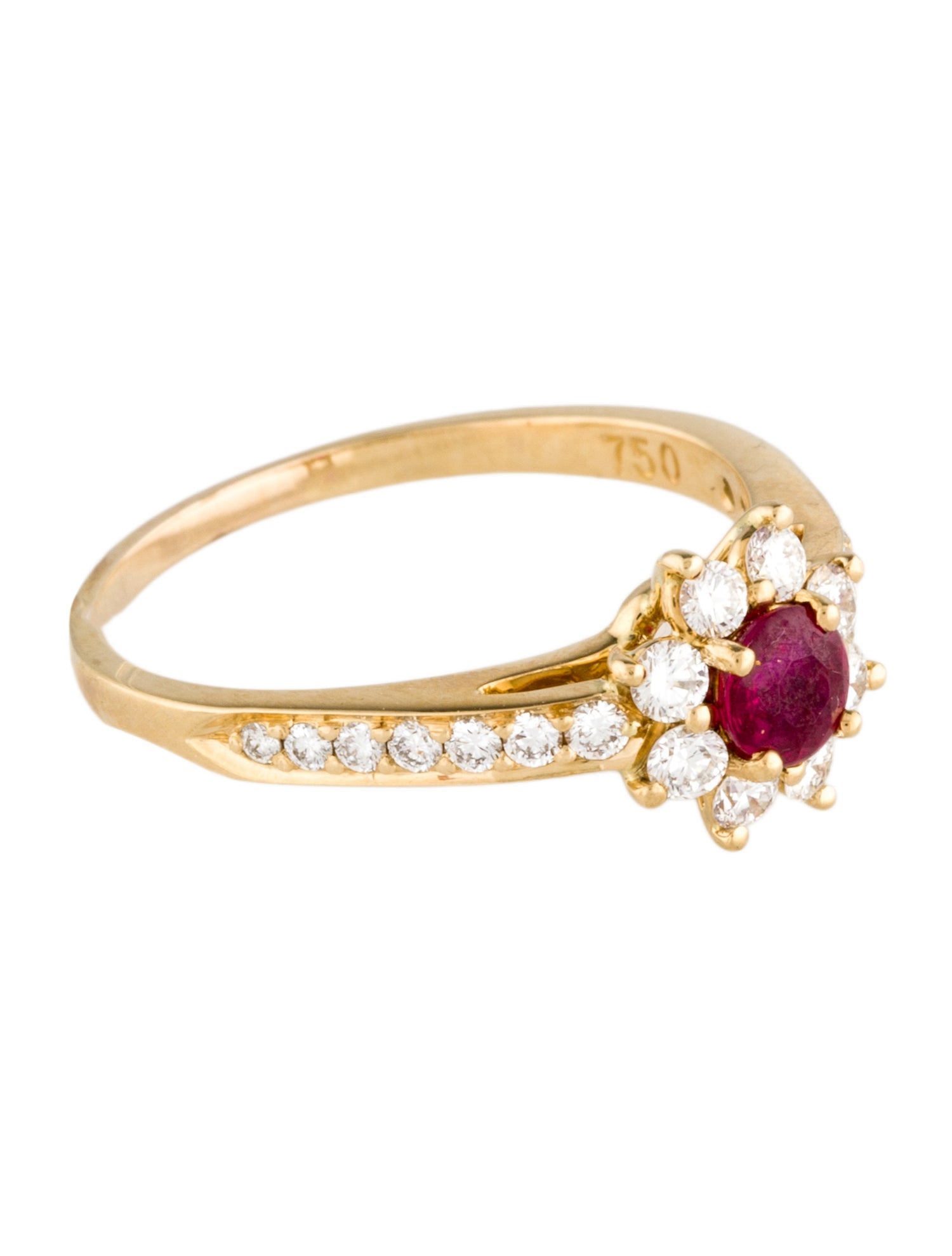 Tiffany & Co. 18K Ruby & Diamond Cocktail Ring