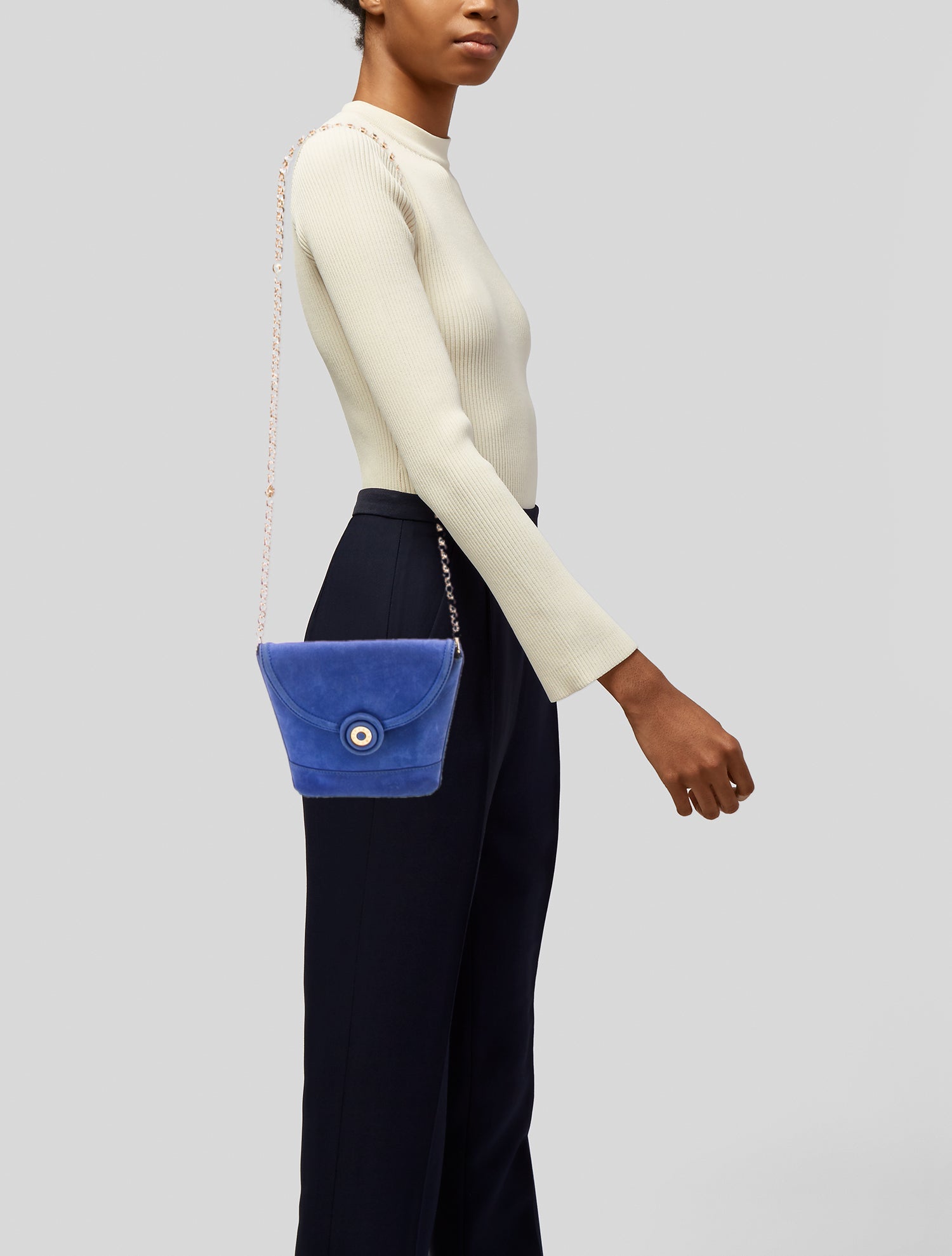 Tiffany & Co. Suede Crossbody Bag