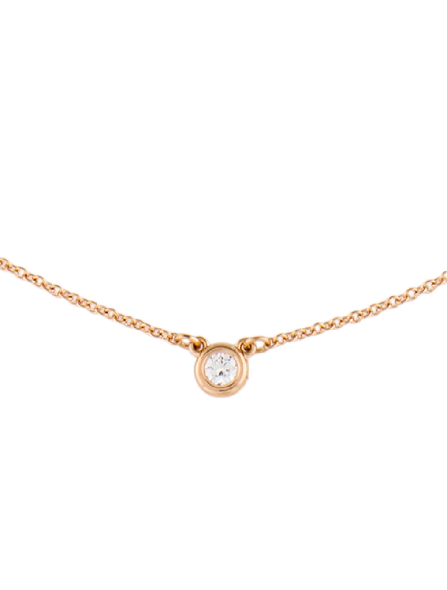 Tiffany & Co. 18K Diamond by the Yard Pendant Necklace