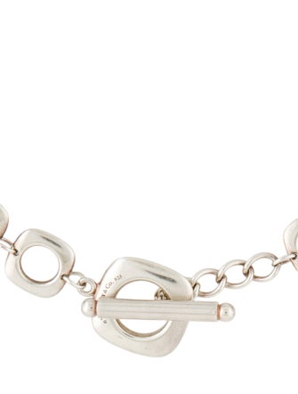 Tiffany & Co. Square Cushion Link Toggle Necklace