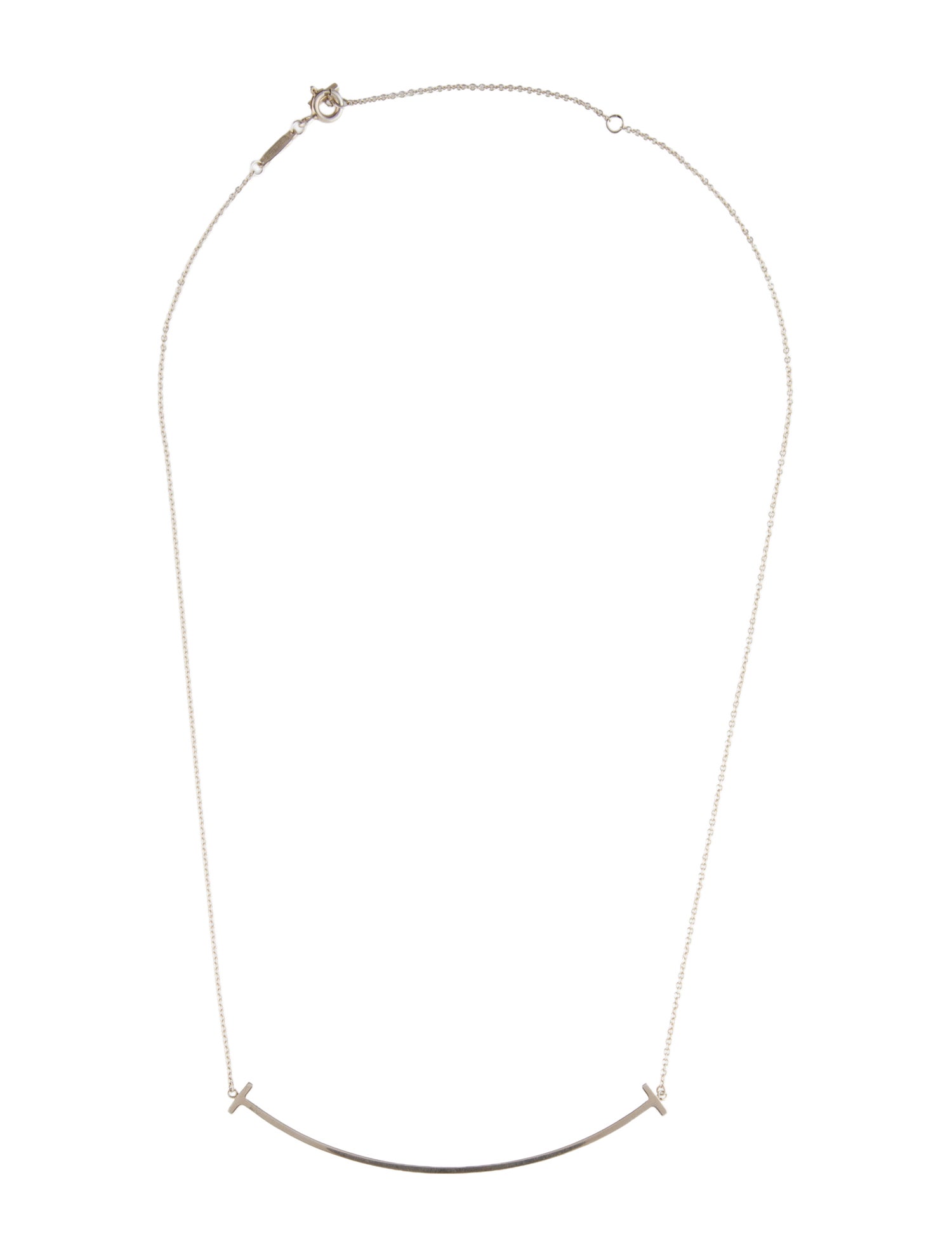 Tiffany & Co. Large T Smile Pendant Necklace