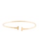 Tiffany & Co. 18K Tiffany T Narrow Wire Bracelet