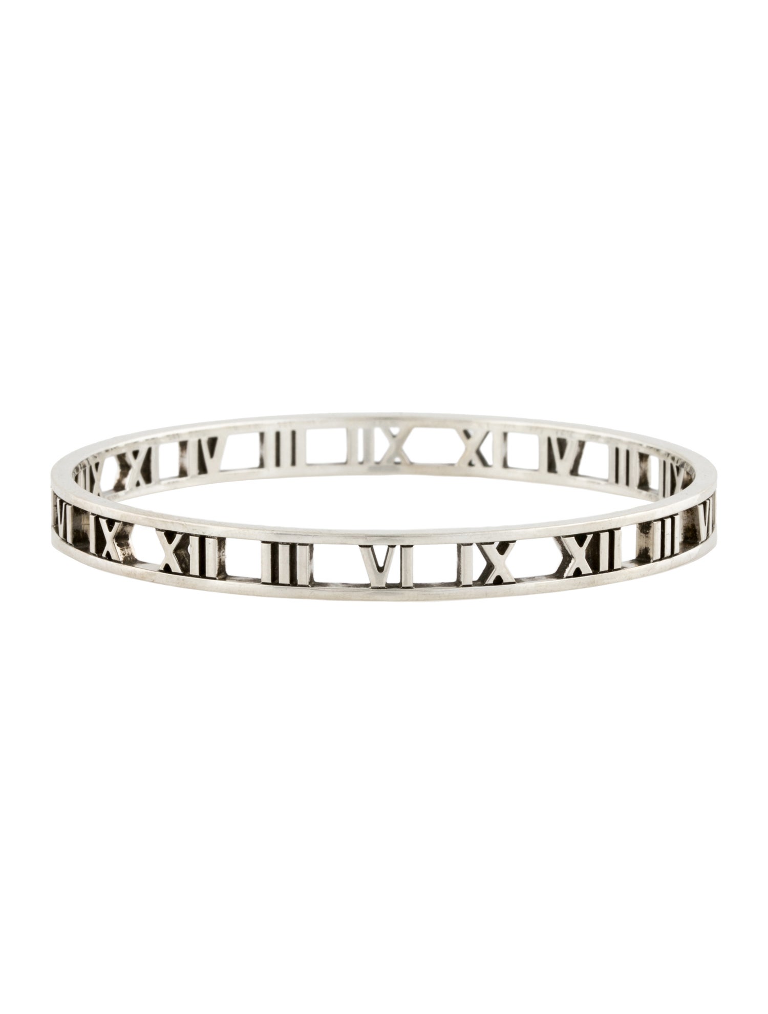 Tiffany & Co. Narrow Atlas Open Bangle Bracelet
