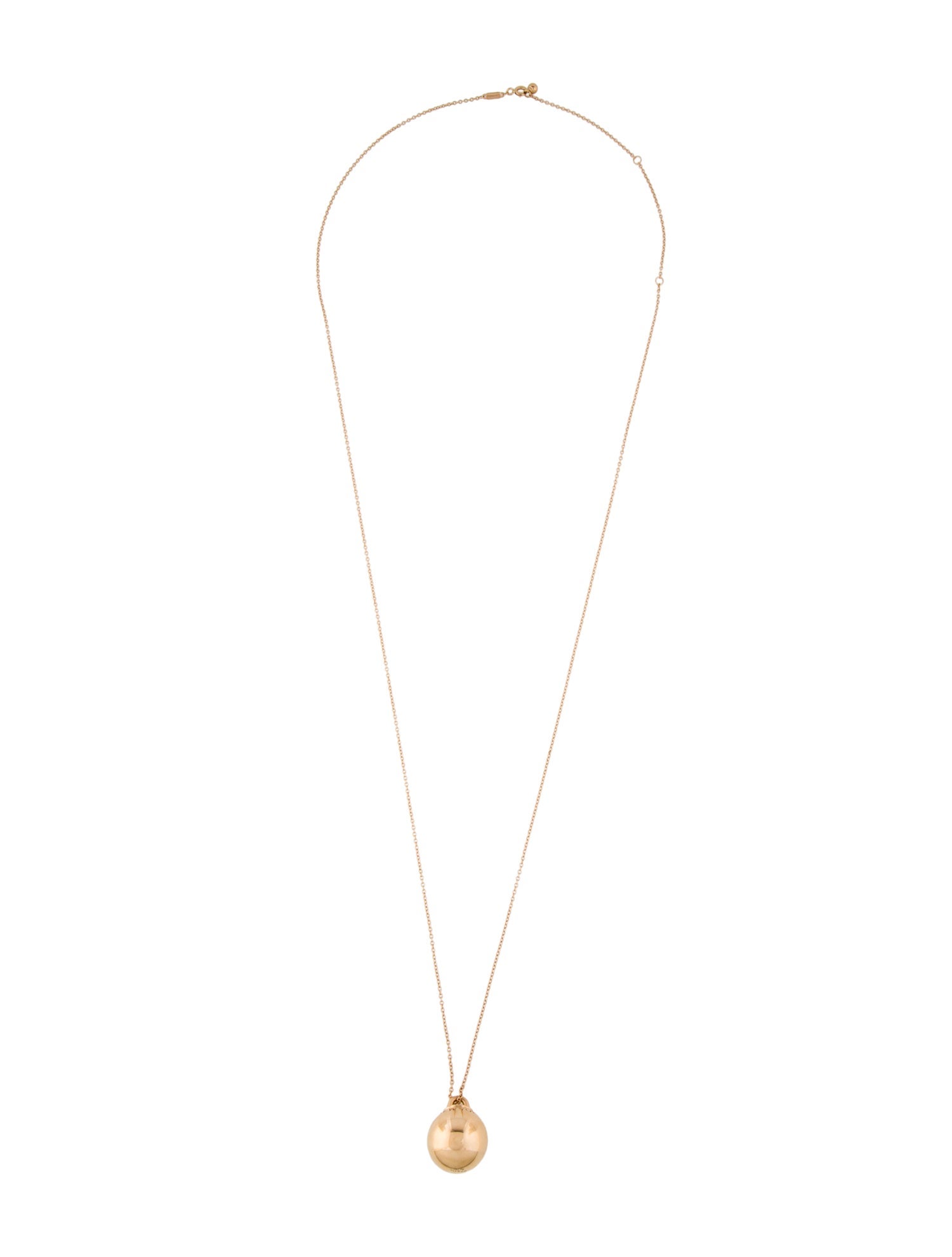 Tiffany & Co. 18K Ball Pendant Necklace