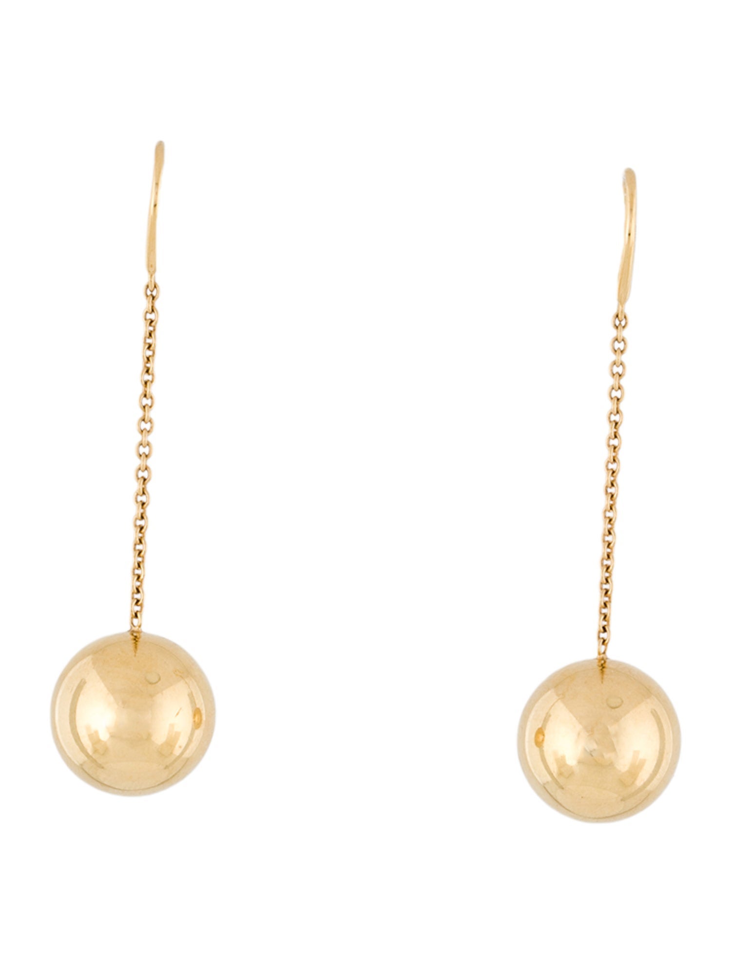 Tiffany & Co. 18K Hardwear Ball Hook Drop Earrings