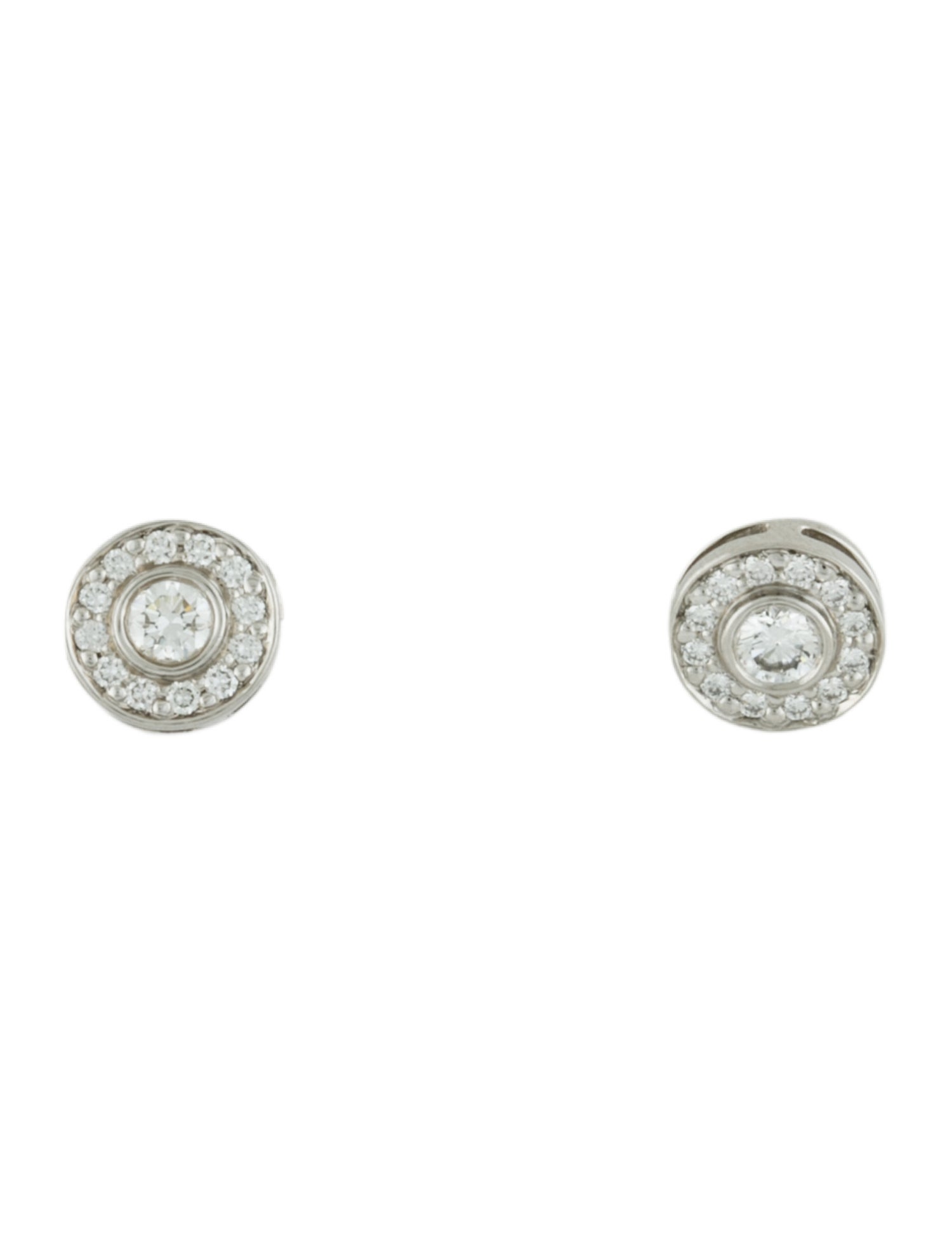 Tiffany & Co. Platinum Diamond Circlet Stud Earrings