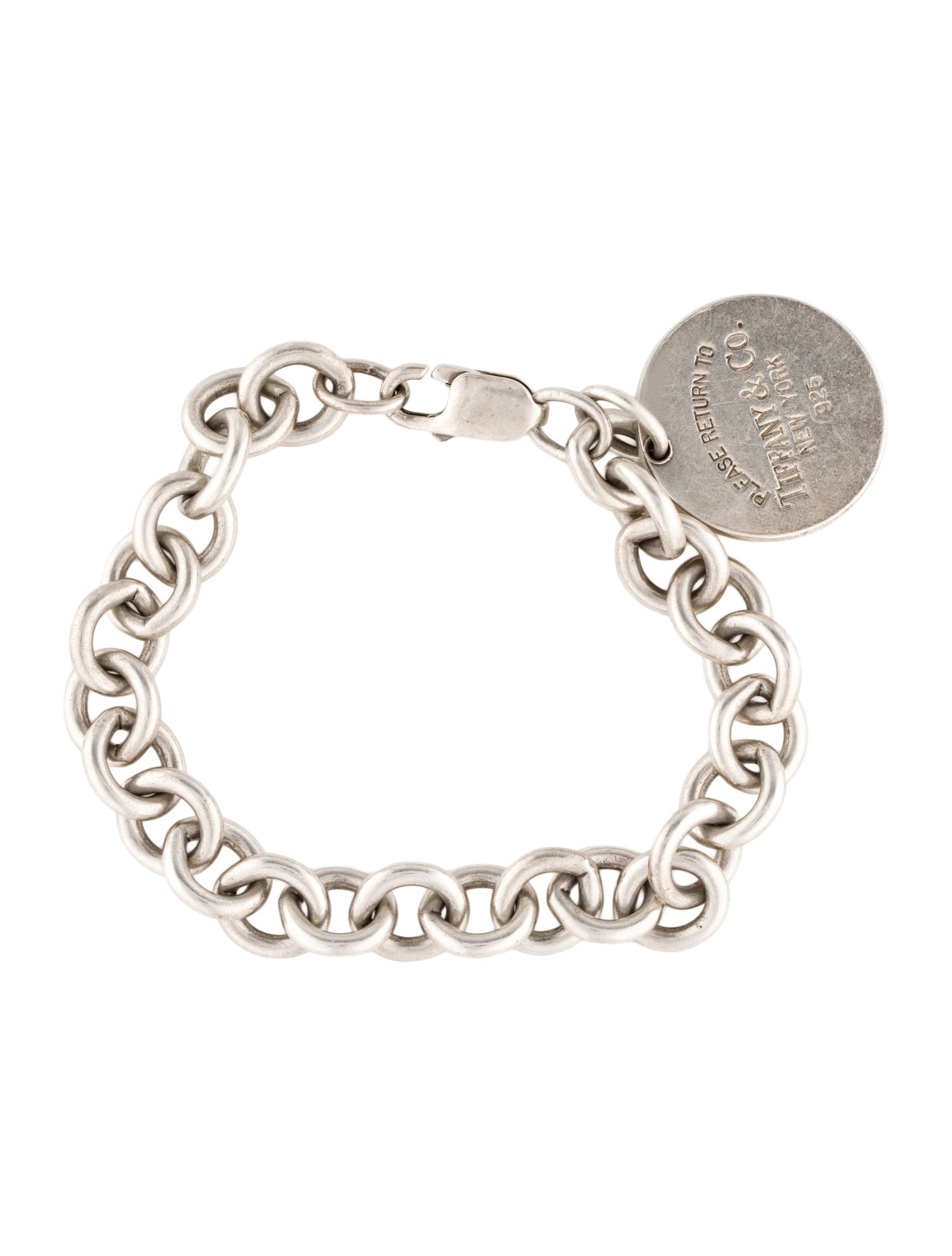Tiffany & Co. Round Tag Charm Bracelet