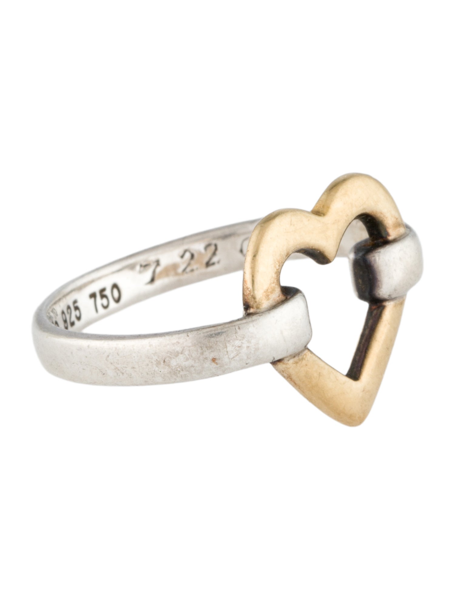 Tiffany & Co. Vintage Two-Tone Heart Cocktail Ring