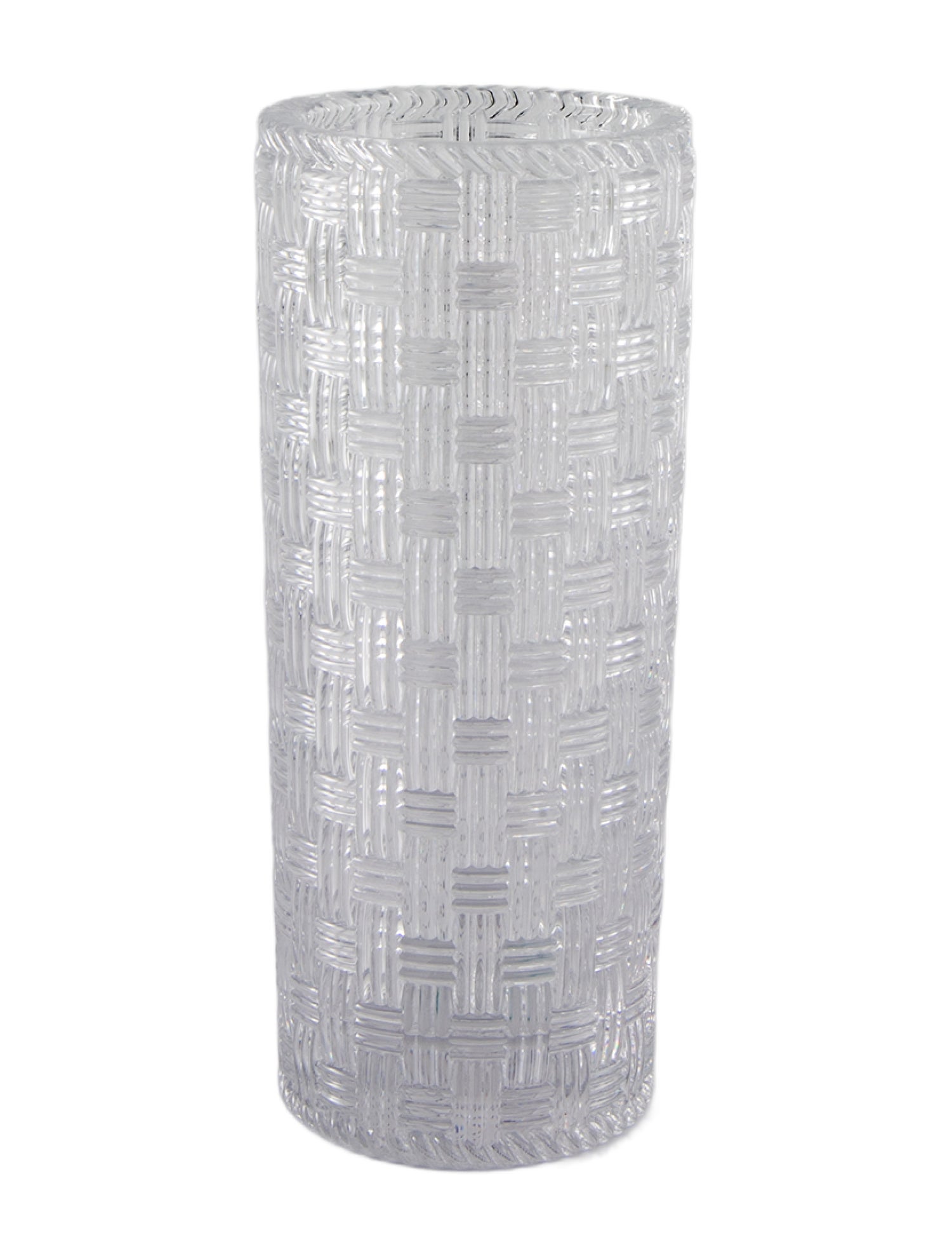 Tiffany & Co. Crystal Weave Vase