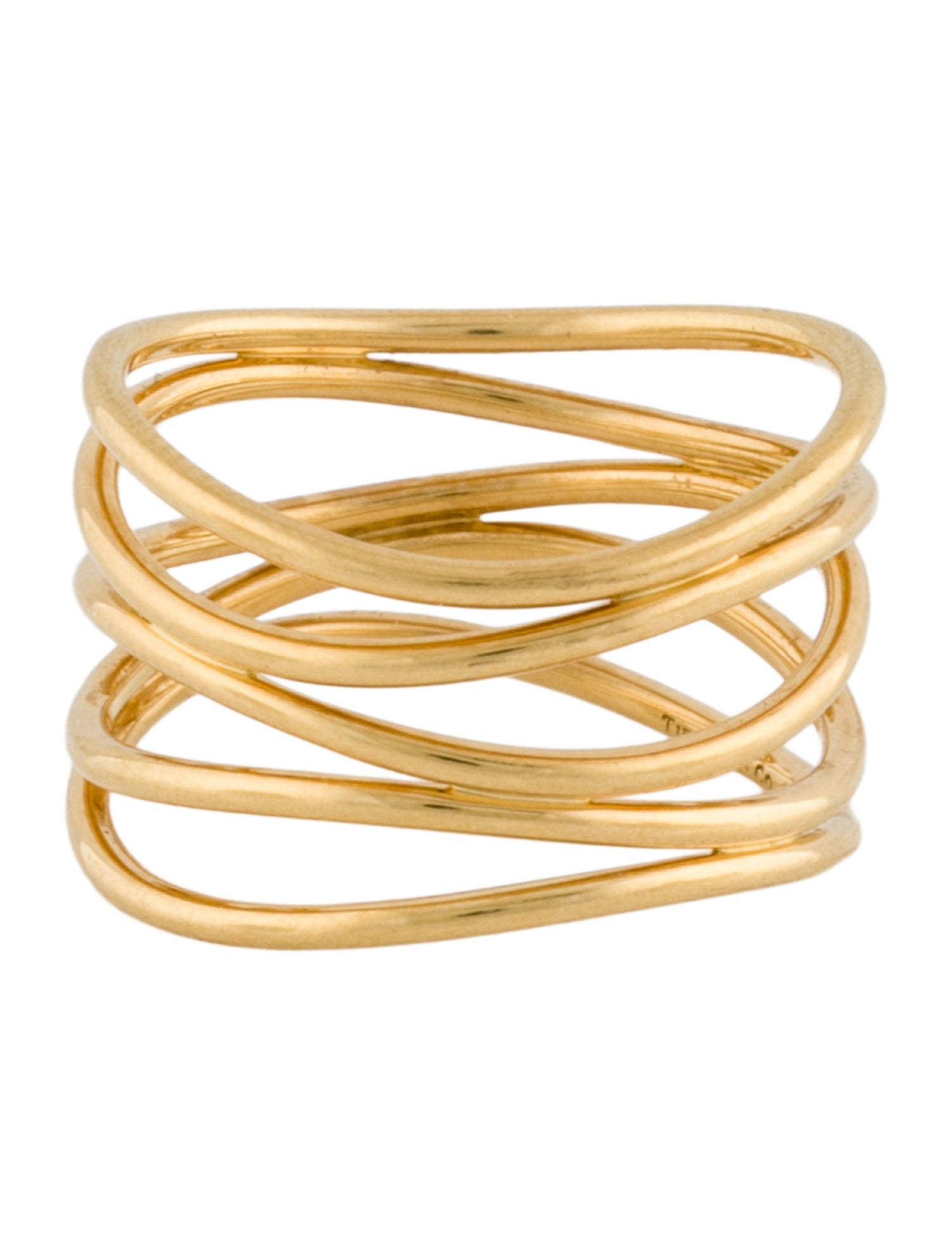 Tiffany & Co. 18K Wave Five Row Ring