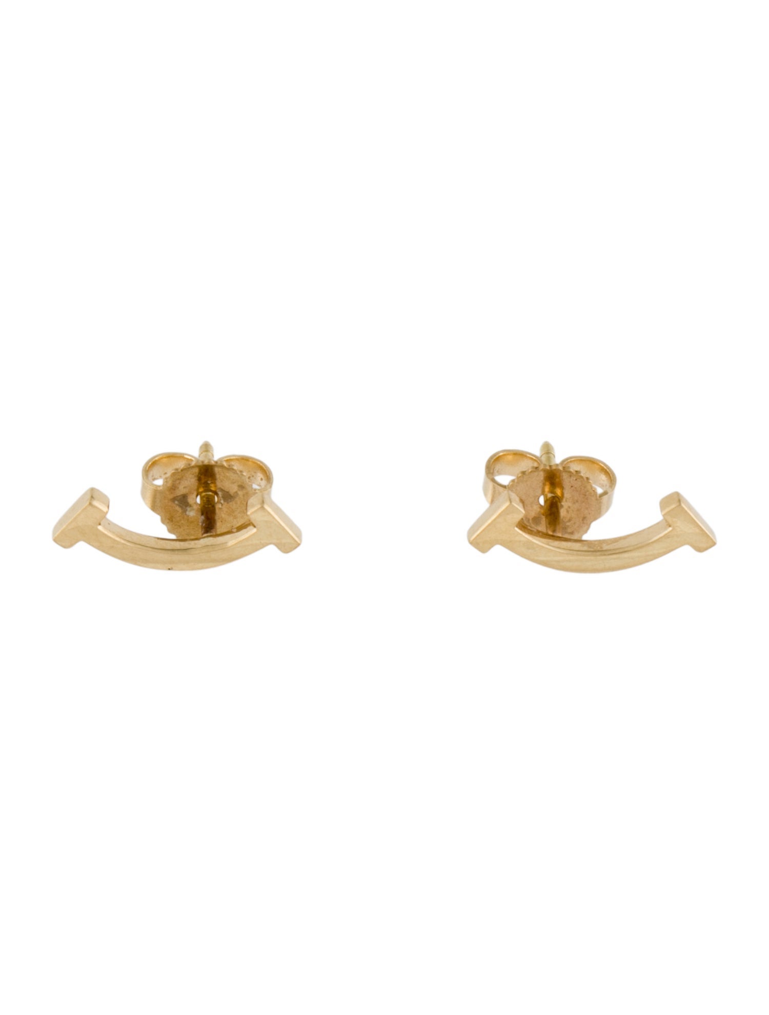 Tiffany & Co. 18K Smile Mini Earrings
