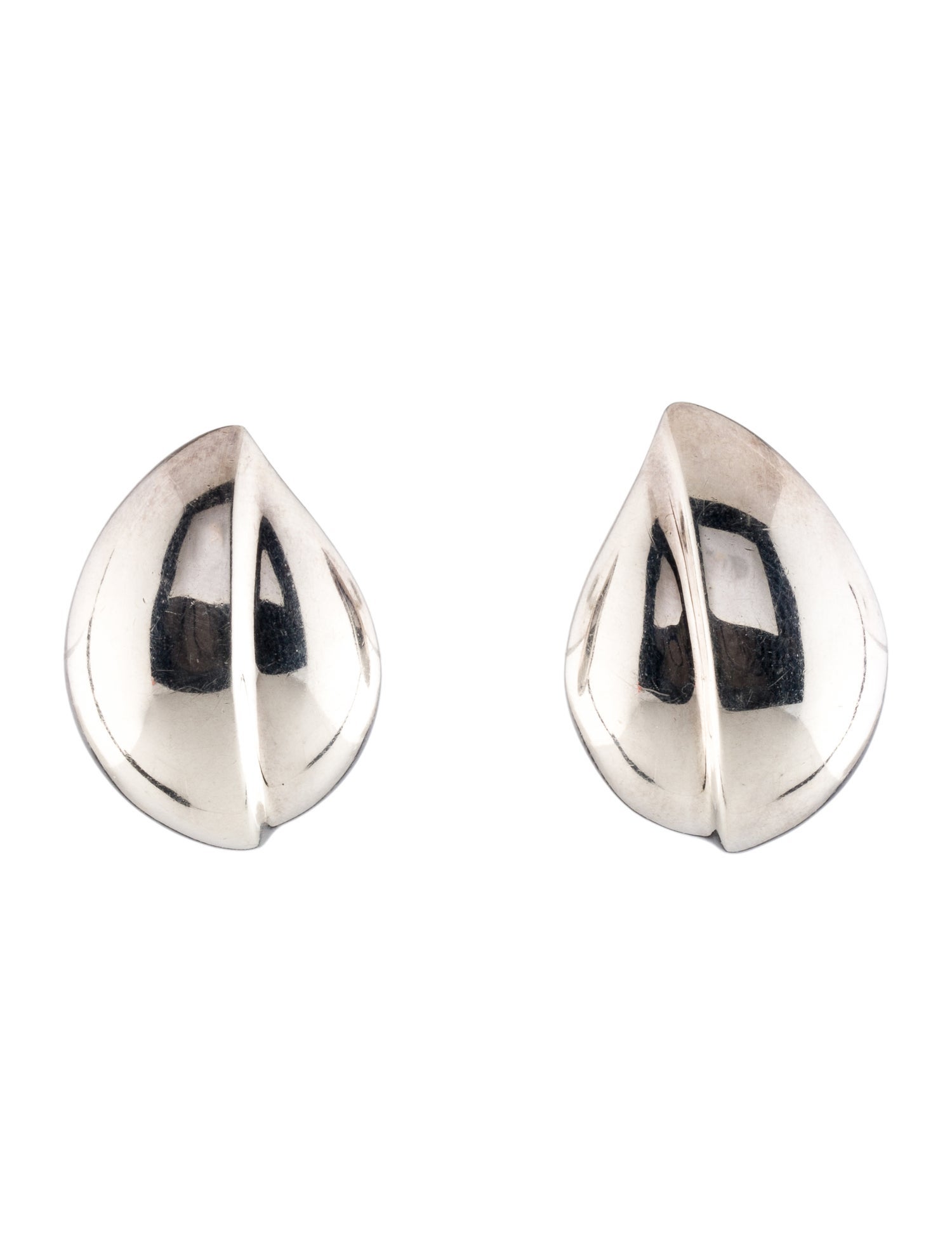 Tiffany & Co. Vintage Sterling Silver Freeform Stud Earrings