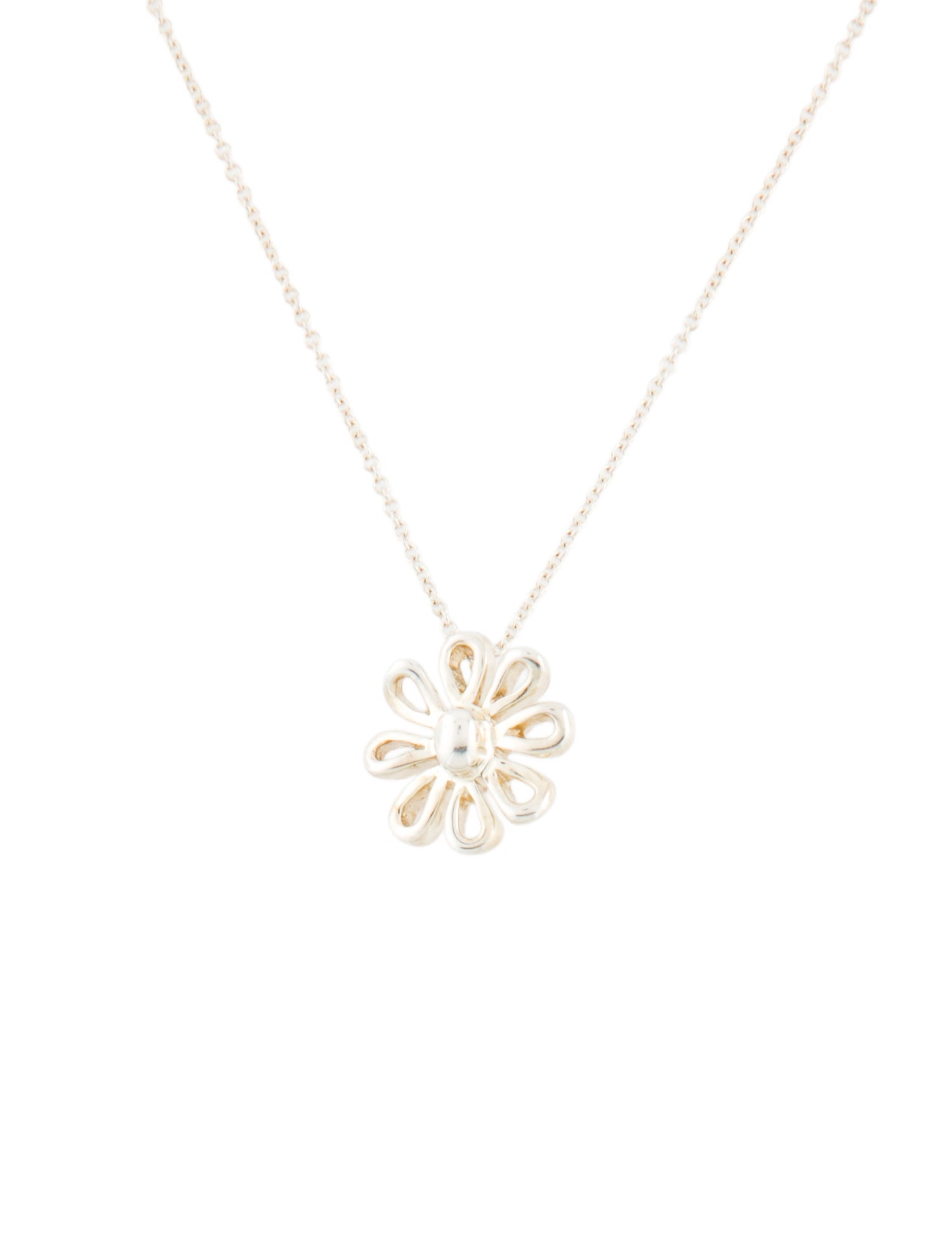 Tiffany & Co. Vintage Daisy Pendant Necklace