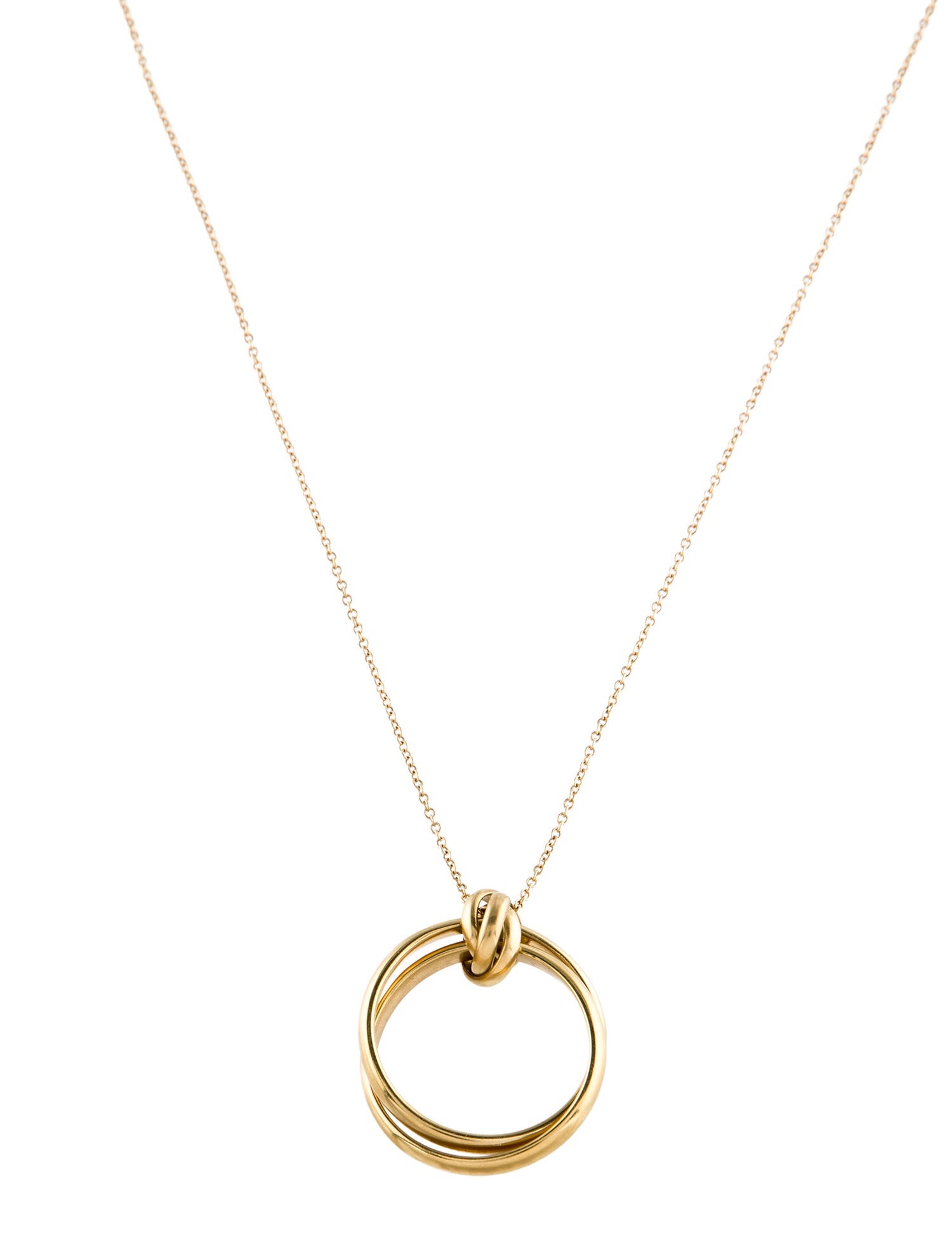 Tiffany & Co. 18K Paloma's Melody Circle Pendant Necklace