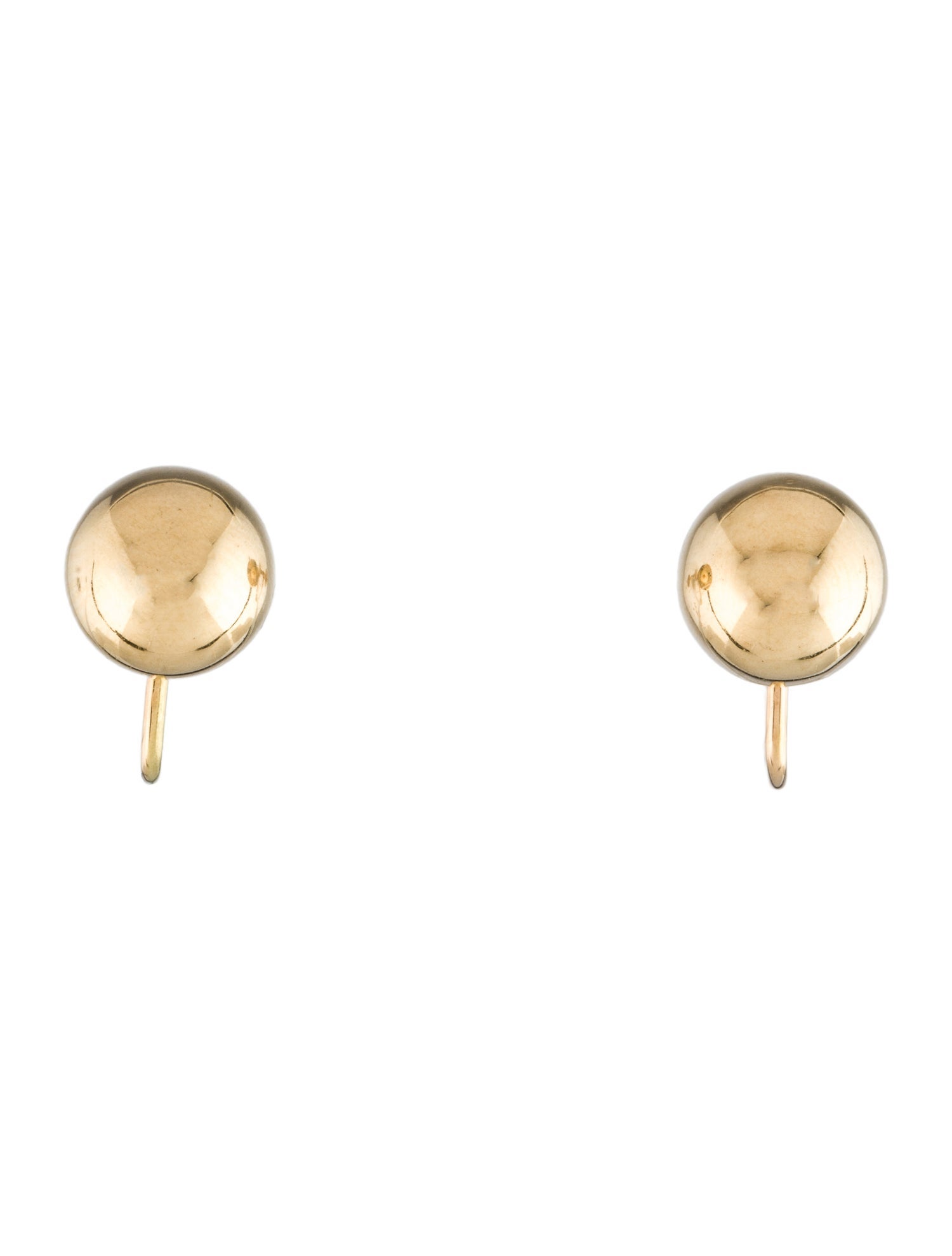Tiffany & Co. Vintage 14K Ball Clip-On Earrings