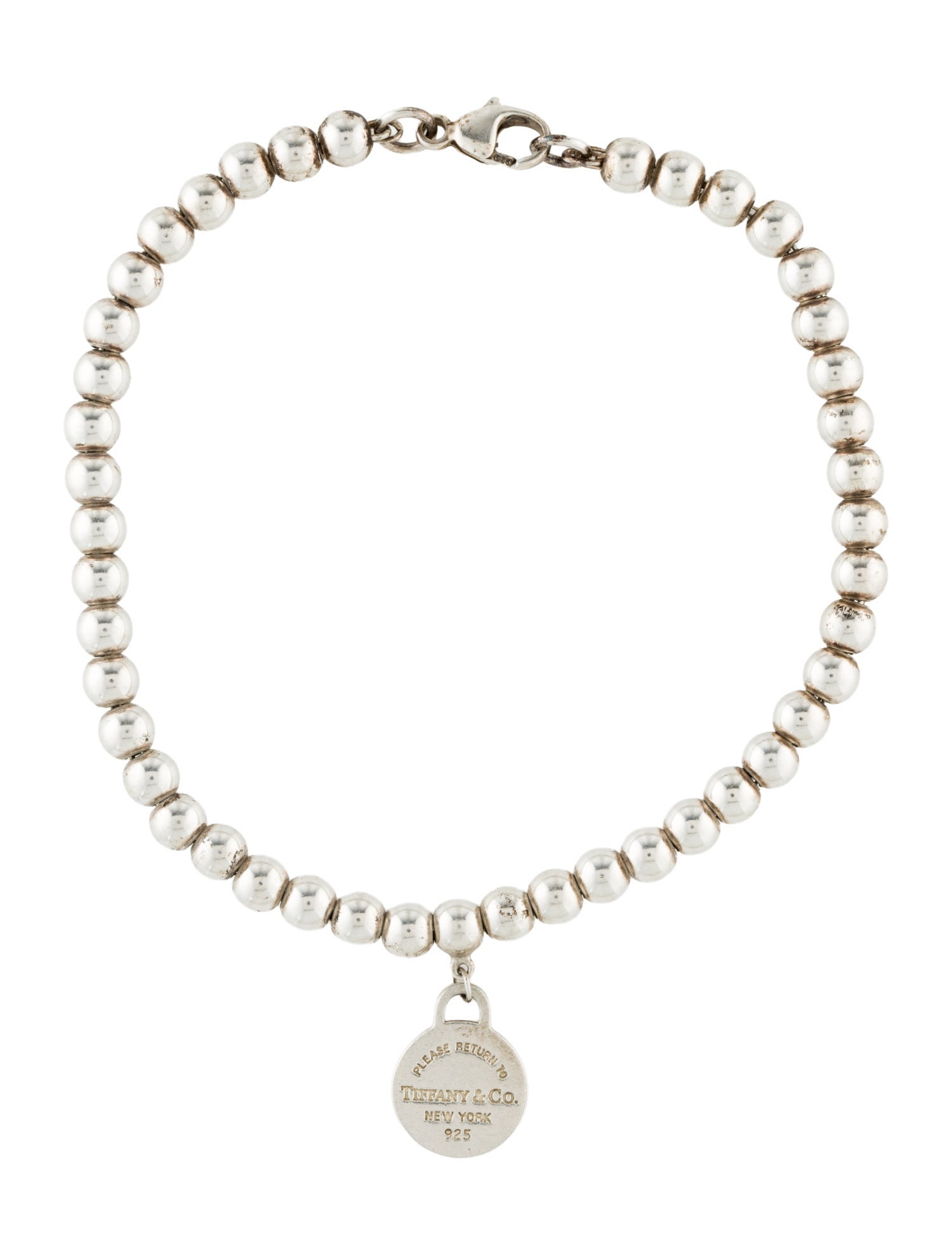 Tiffany & Co. Round Tag Bead Bracelet