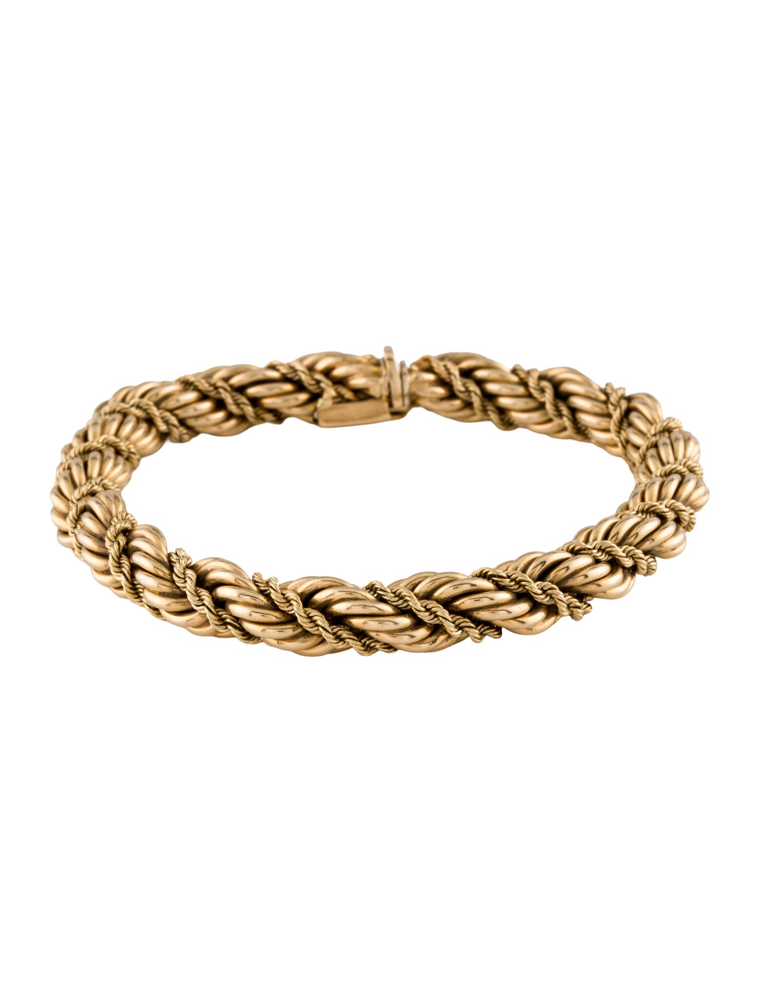 Tiffany & Co. Vintage 14K Double Rope Link Bracelet