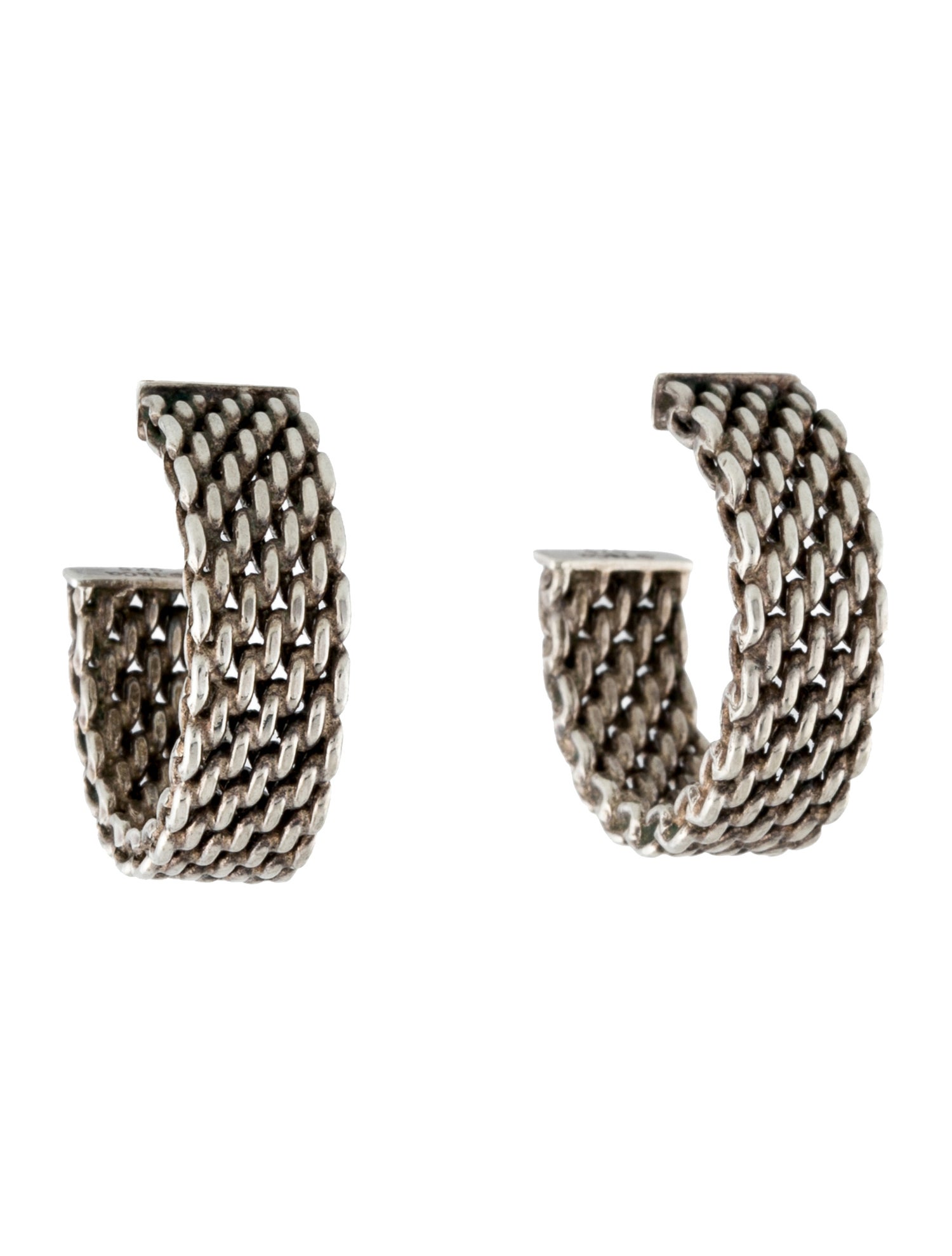 Tiffany & Co. Somerset Mesh Hoop Earrings