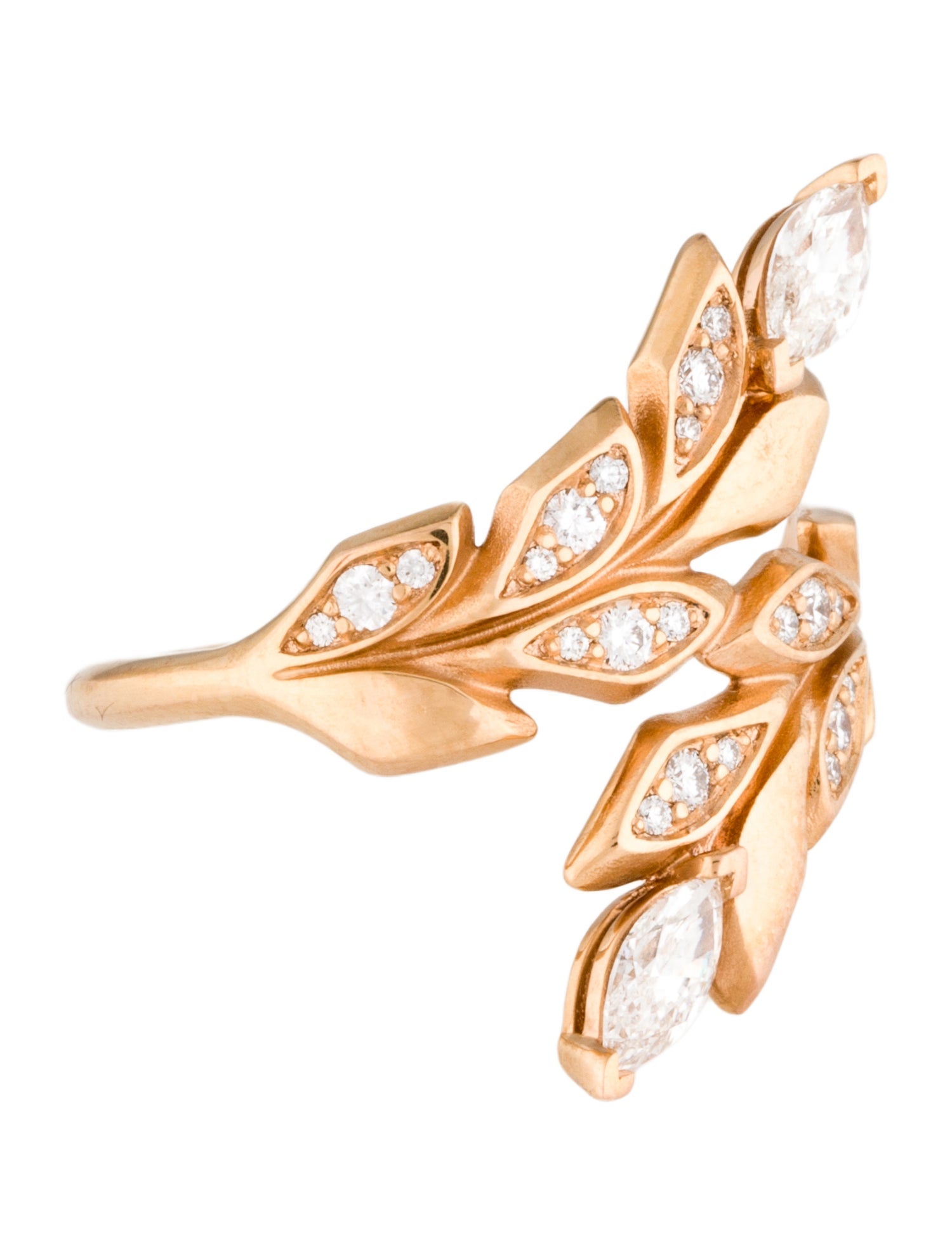 Tiffany & Co. 18K Diamond Victoria Vine Bypass Ring